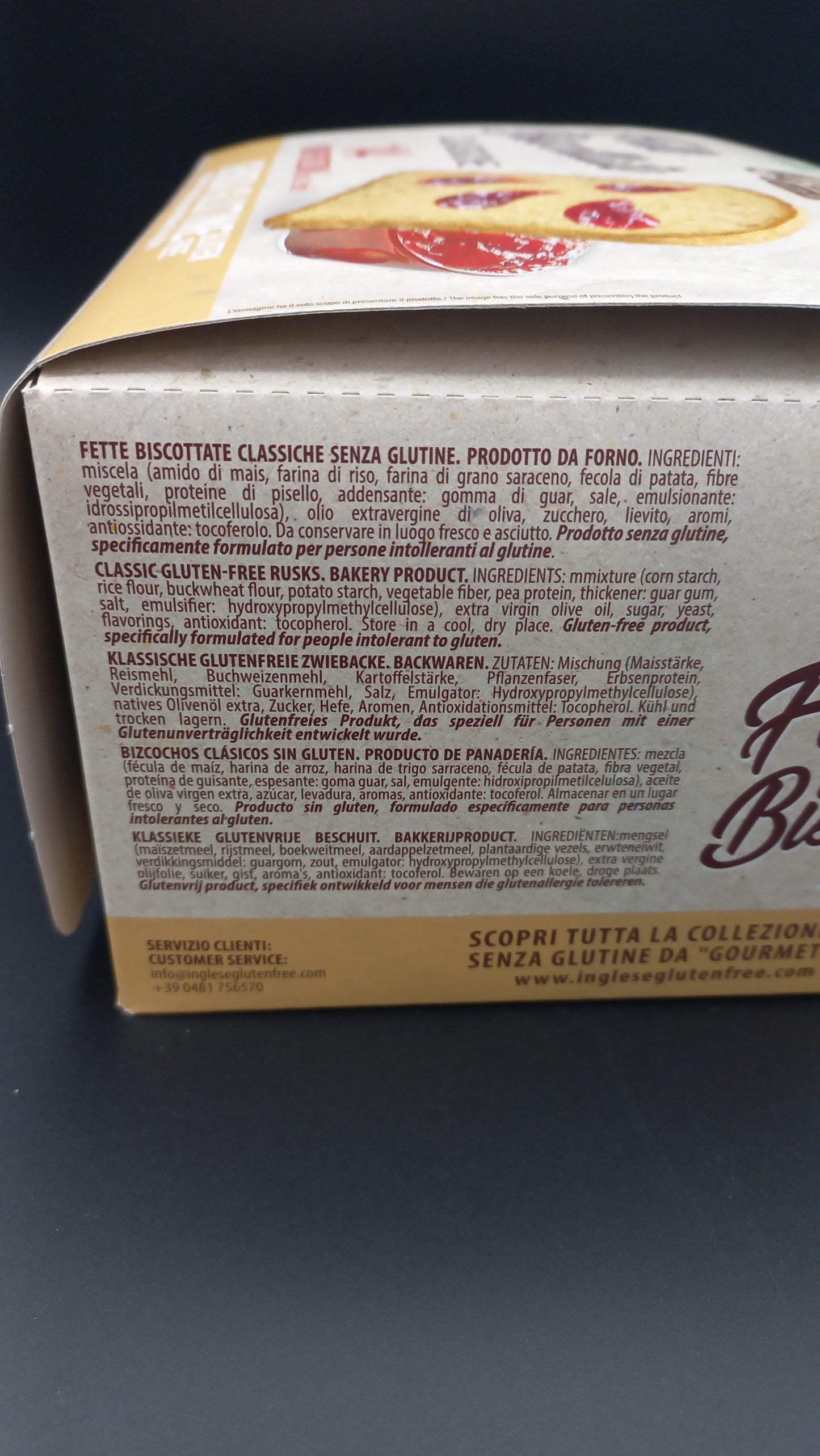 Fette biscottate classiche formato convenienza Inglese