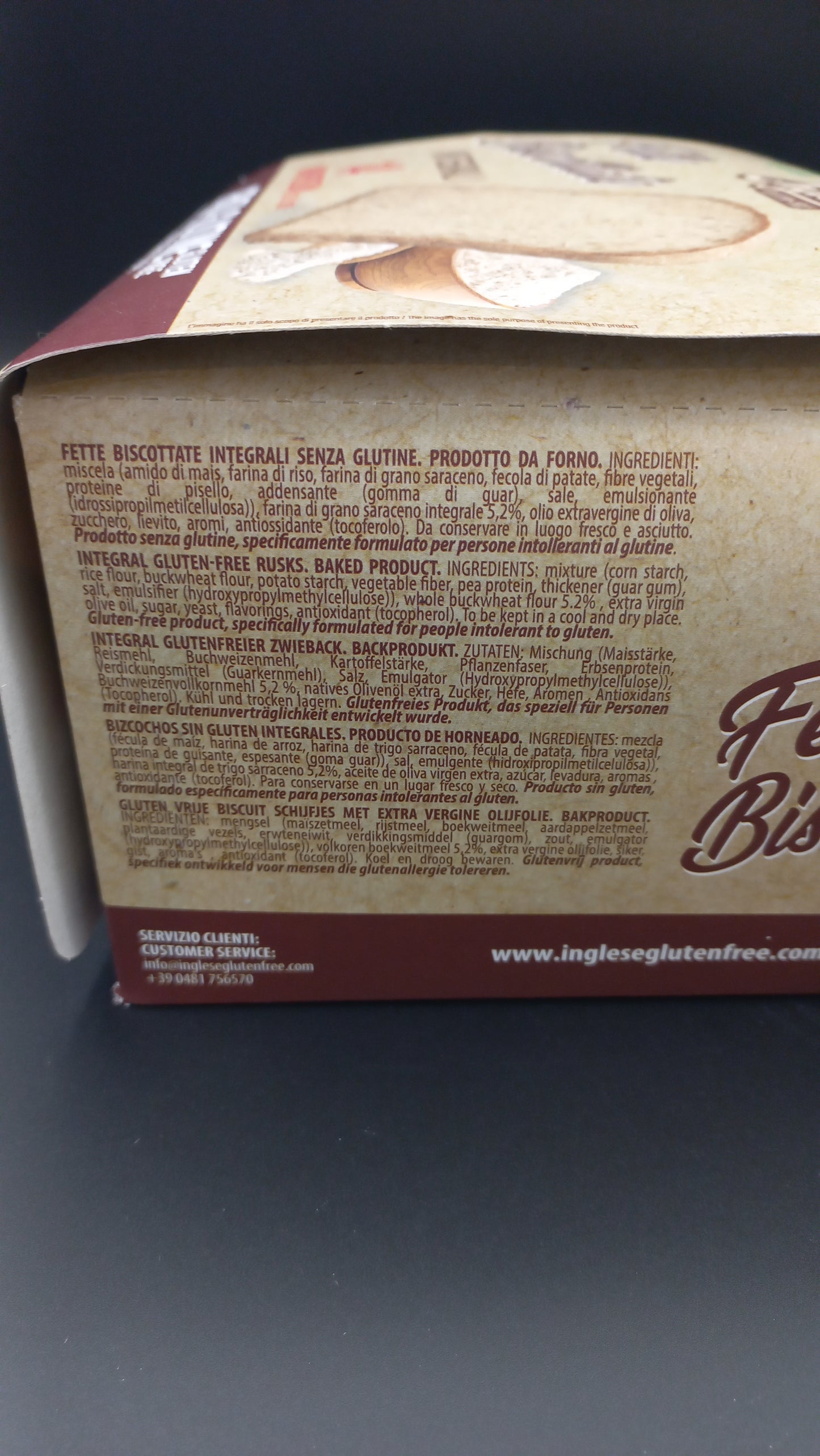 Fette biscottate integrali formato convenienza Inglese