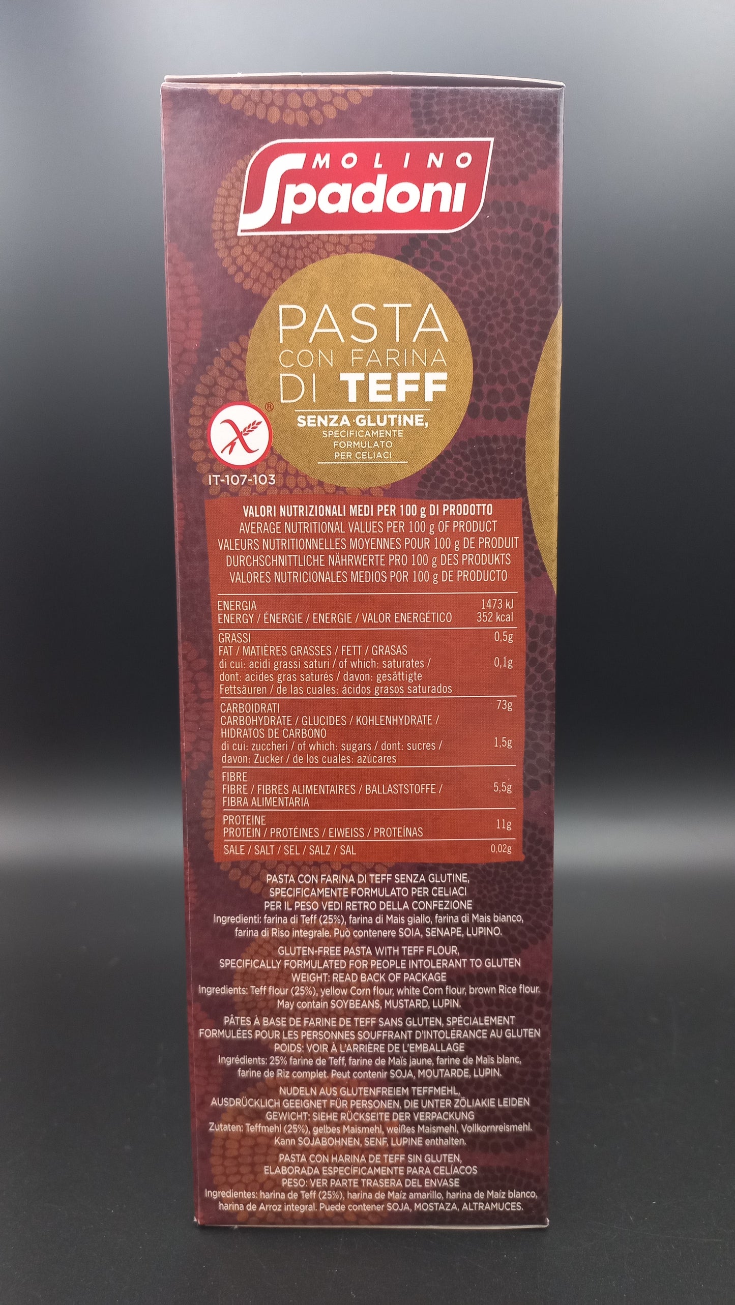 Paccheri con farina di Teff Molino Spadoni