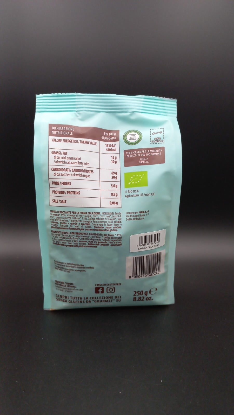 Saraceni crunchy con grano saraceno e avena - Inglese