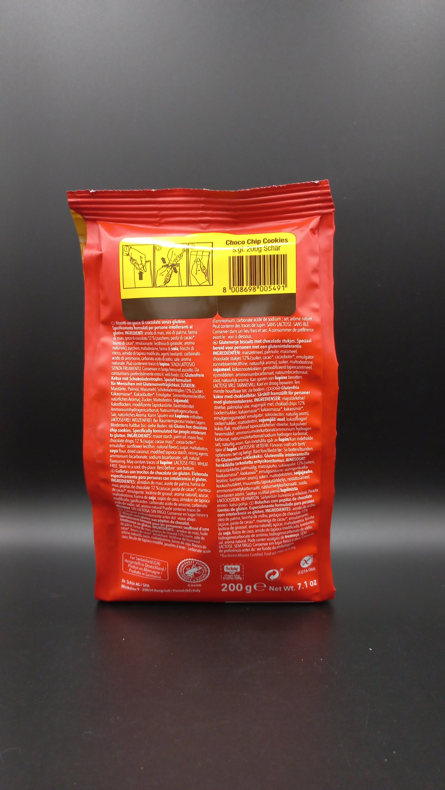 Choco chip cookies Schar