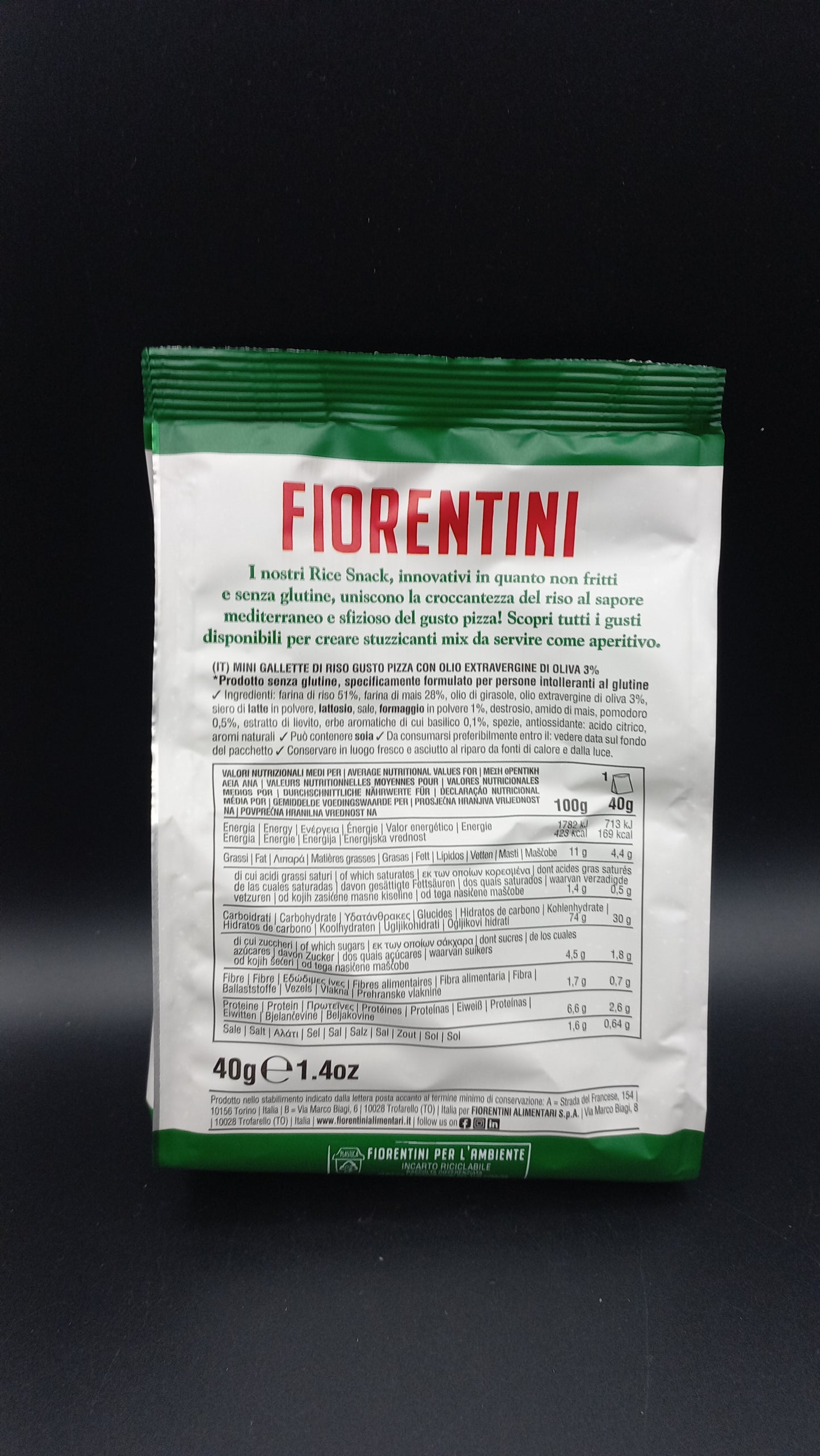 Rice snack pizza Fiorentini