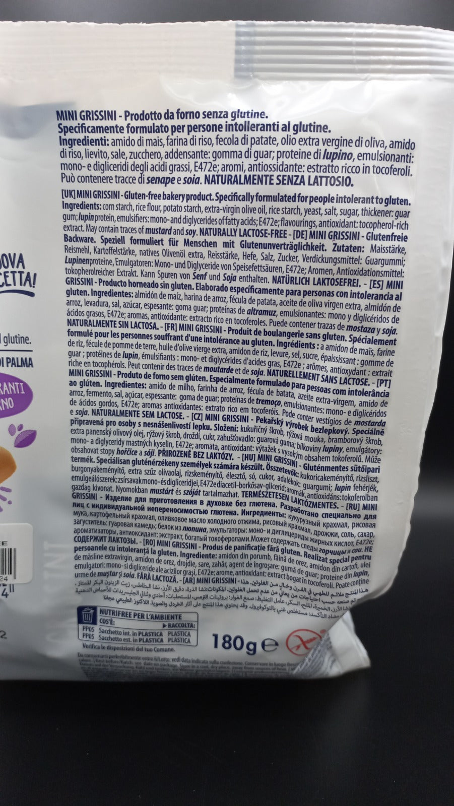 I Grissini Ready to go Nutrifree (6 monoporzioni)