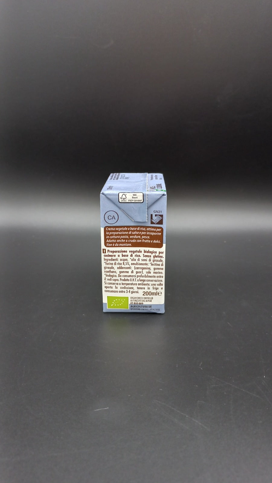 Panna vegetale da cucina Rice&Rice Probios