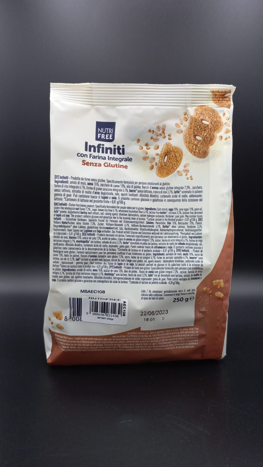 Infiniti con farina integrale Nutrifree