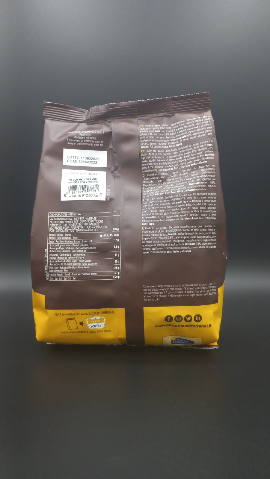 Golomix Biscotto Piaceri Mediterranei