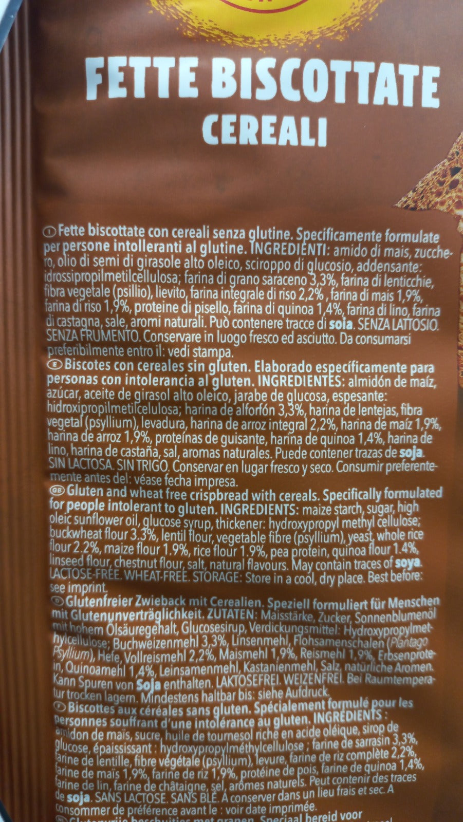 Fette biscottate cereali Schar (3 porzioni)