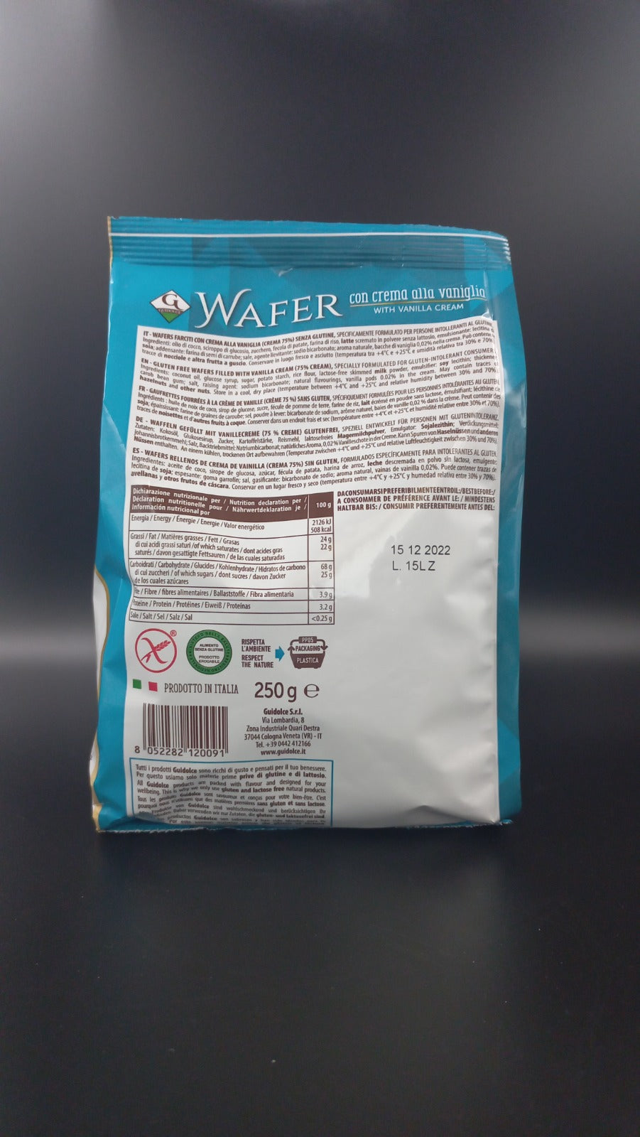 Wafer con crema vaniglia Guidolce