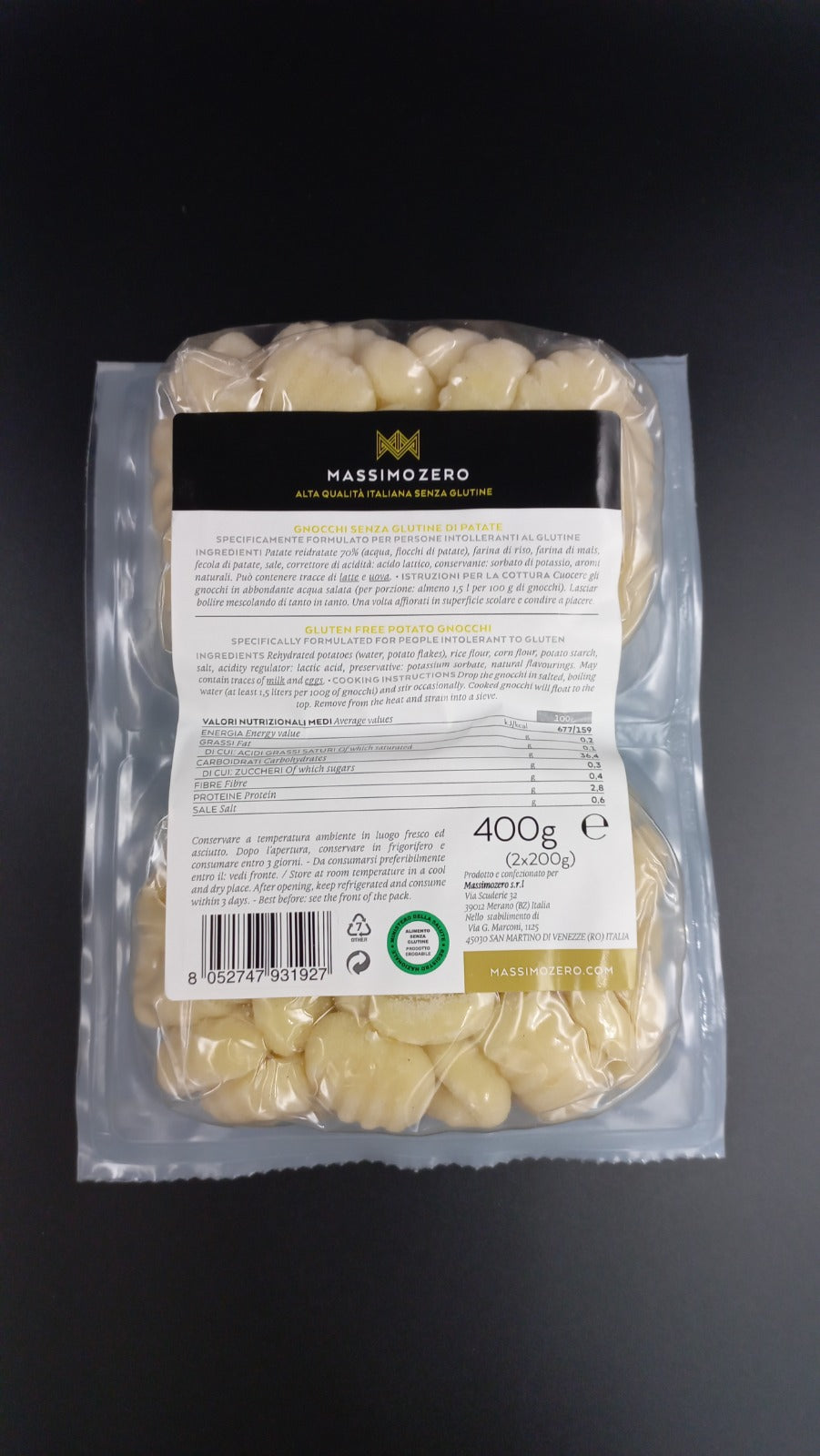 Gnocchi di patate Massimo Zero