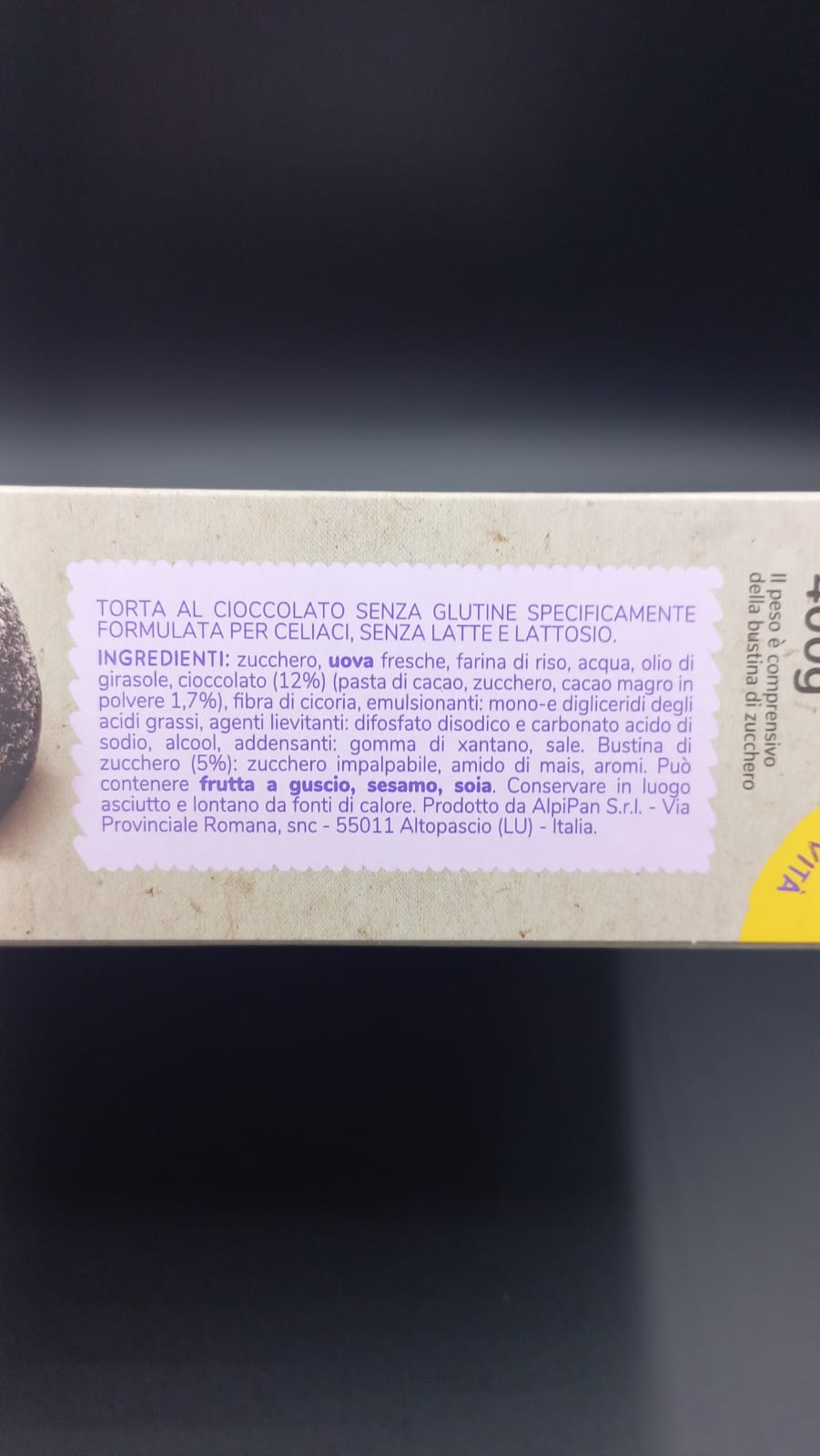 Torta cioccolato Bauli