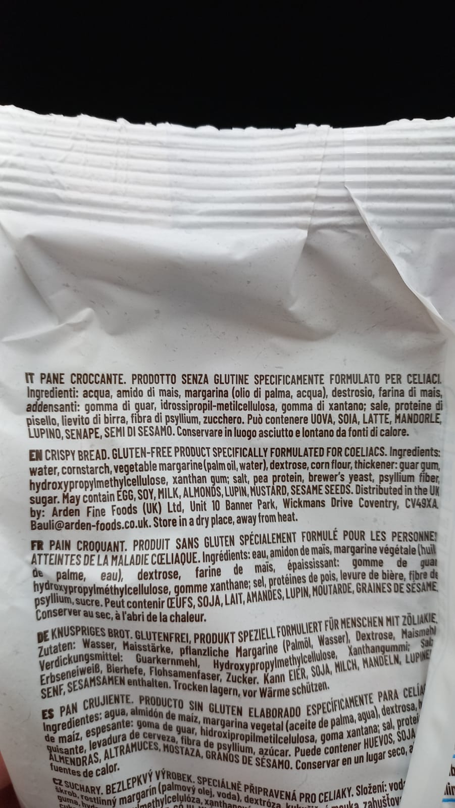 Pane croccante Doria