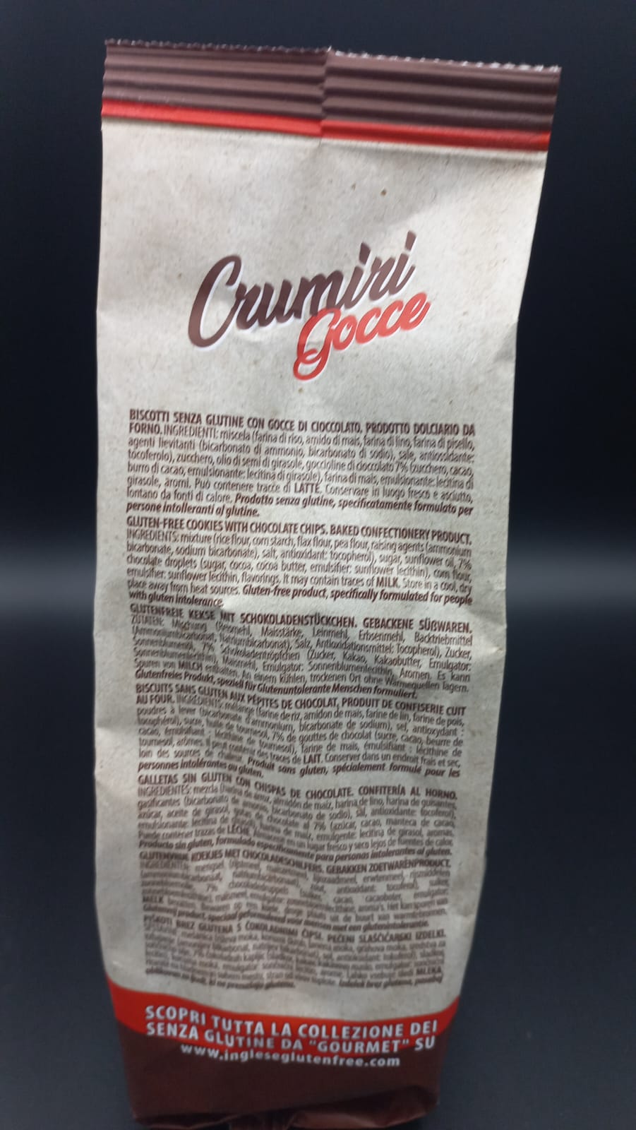 Crumiri gocce di cioccolato Inglese