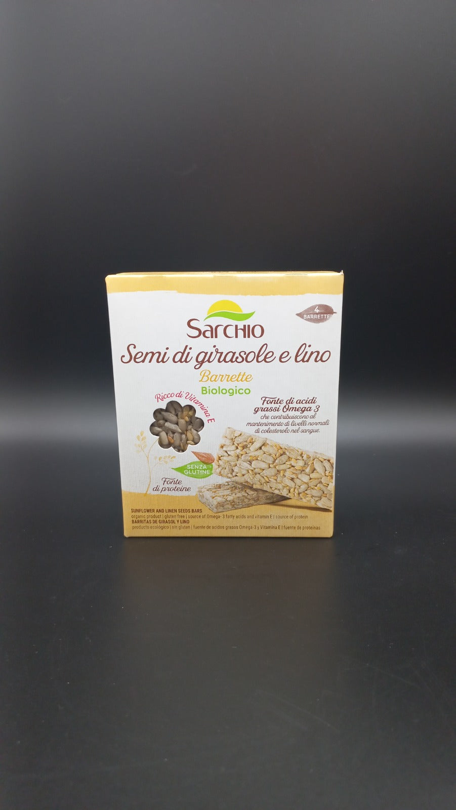 Barrette semi di girasole e lino (4 monoporzioni) Sarchio