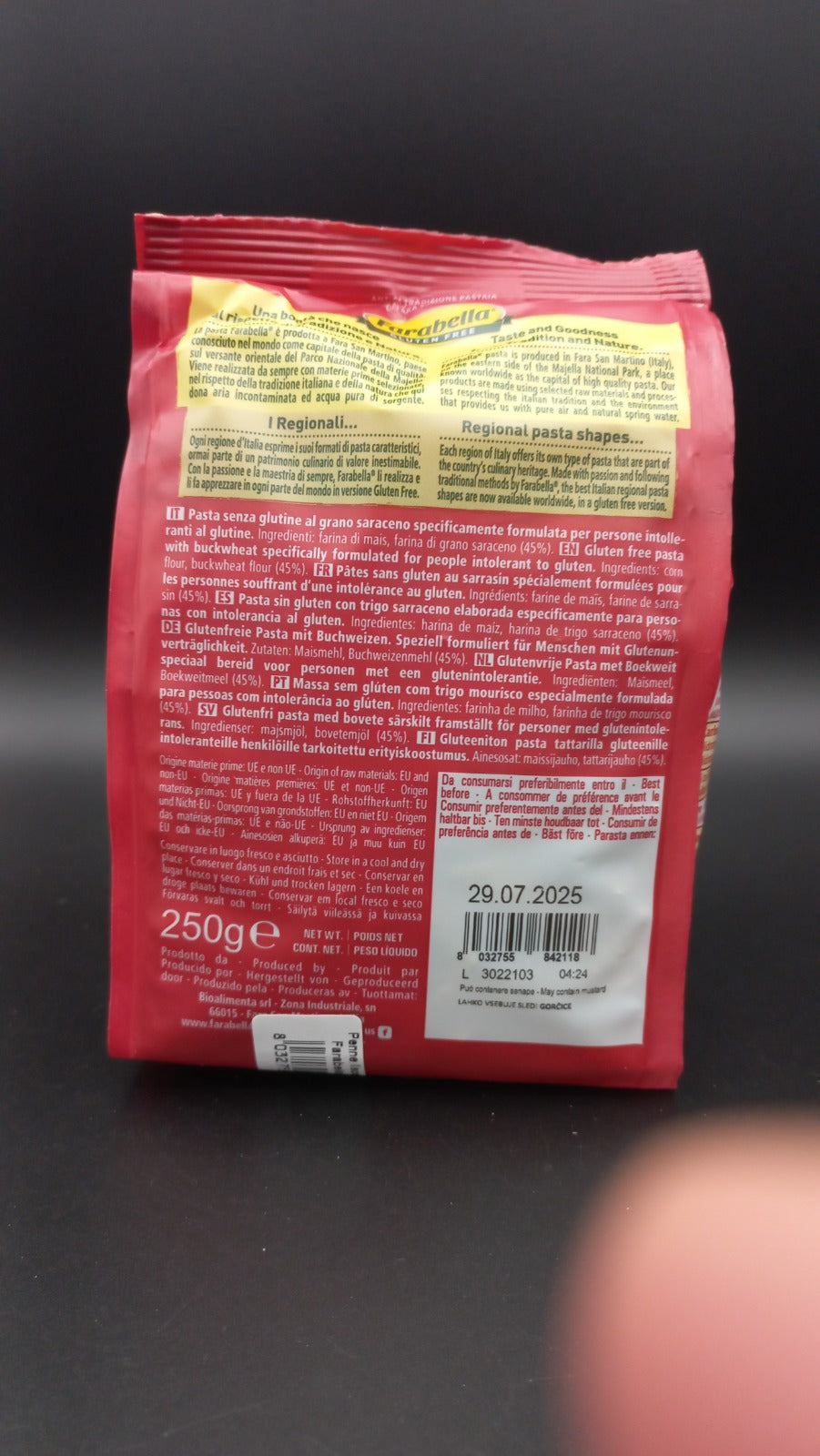 Penne lisce grano saraceno Farabella