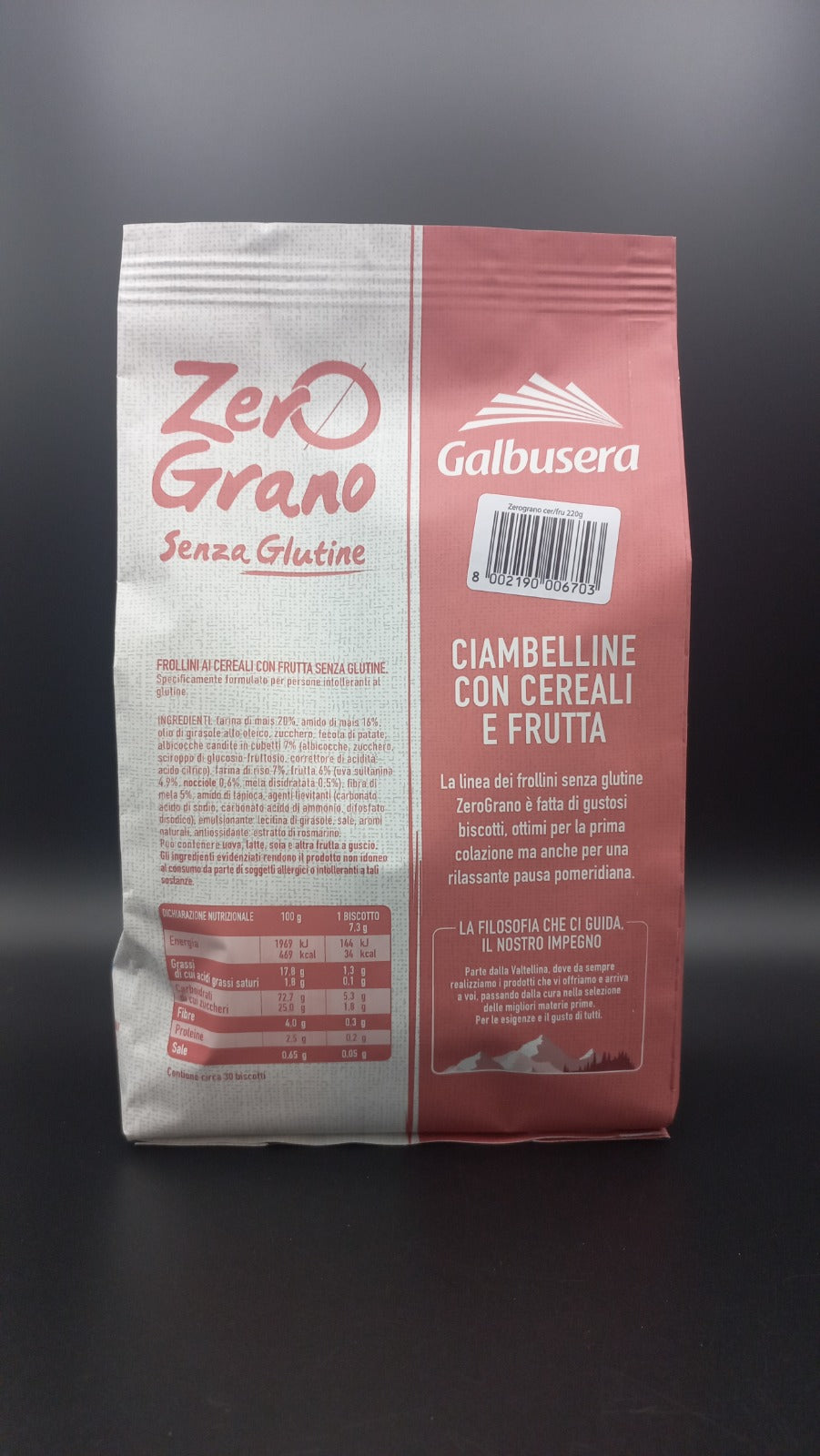 Ciambelline cereali e frutta - Zero Grano Galbusera