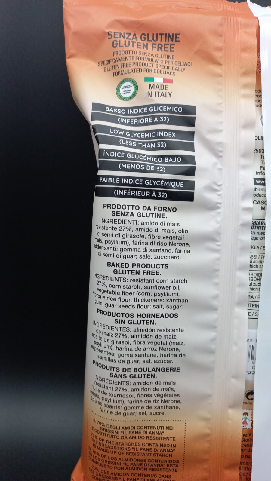 Grissini basso indice glicemico (3 pacchetti) - Il Pane di Anna