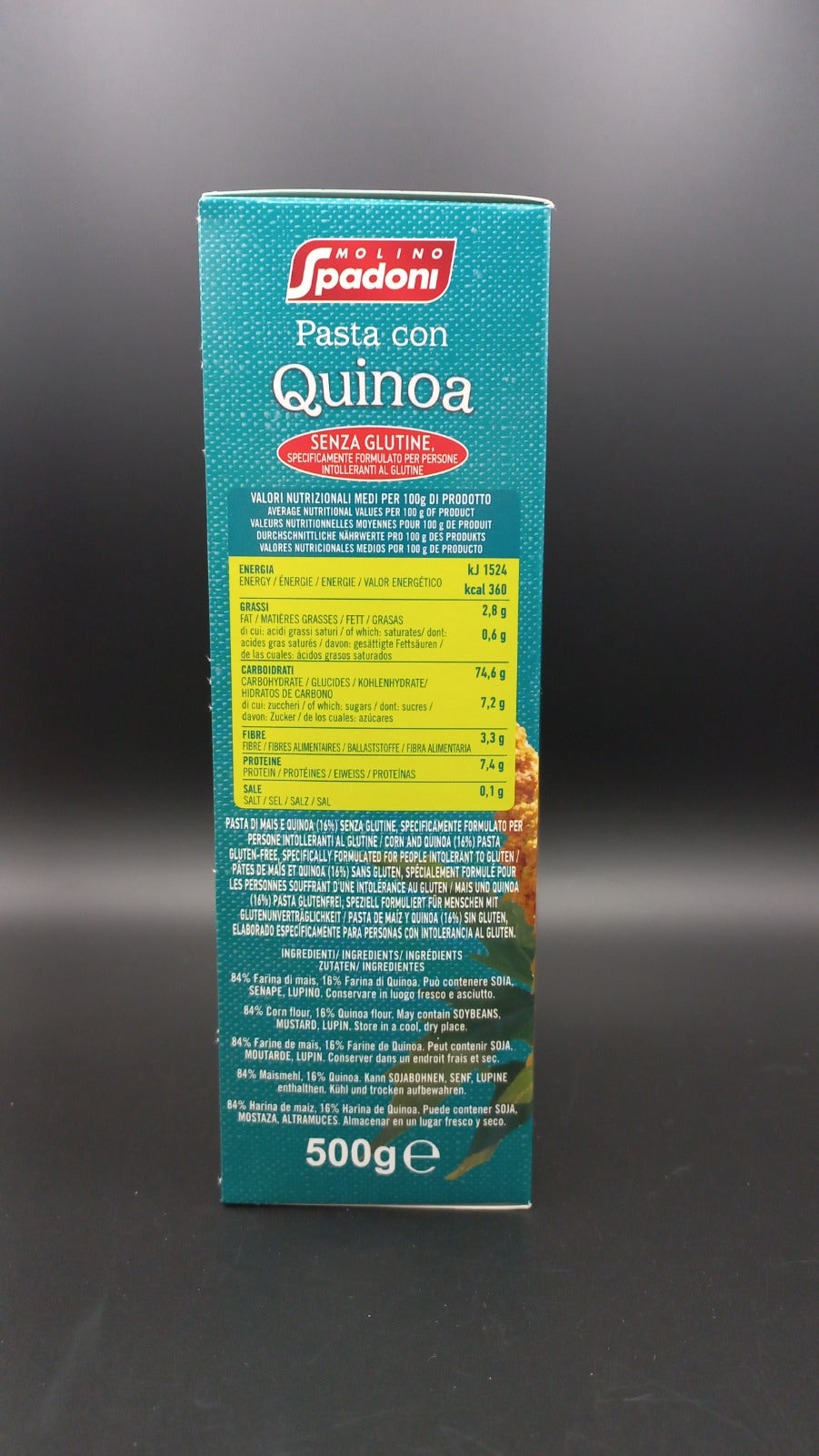 Fusilli con quinoa Molino Spadoni