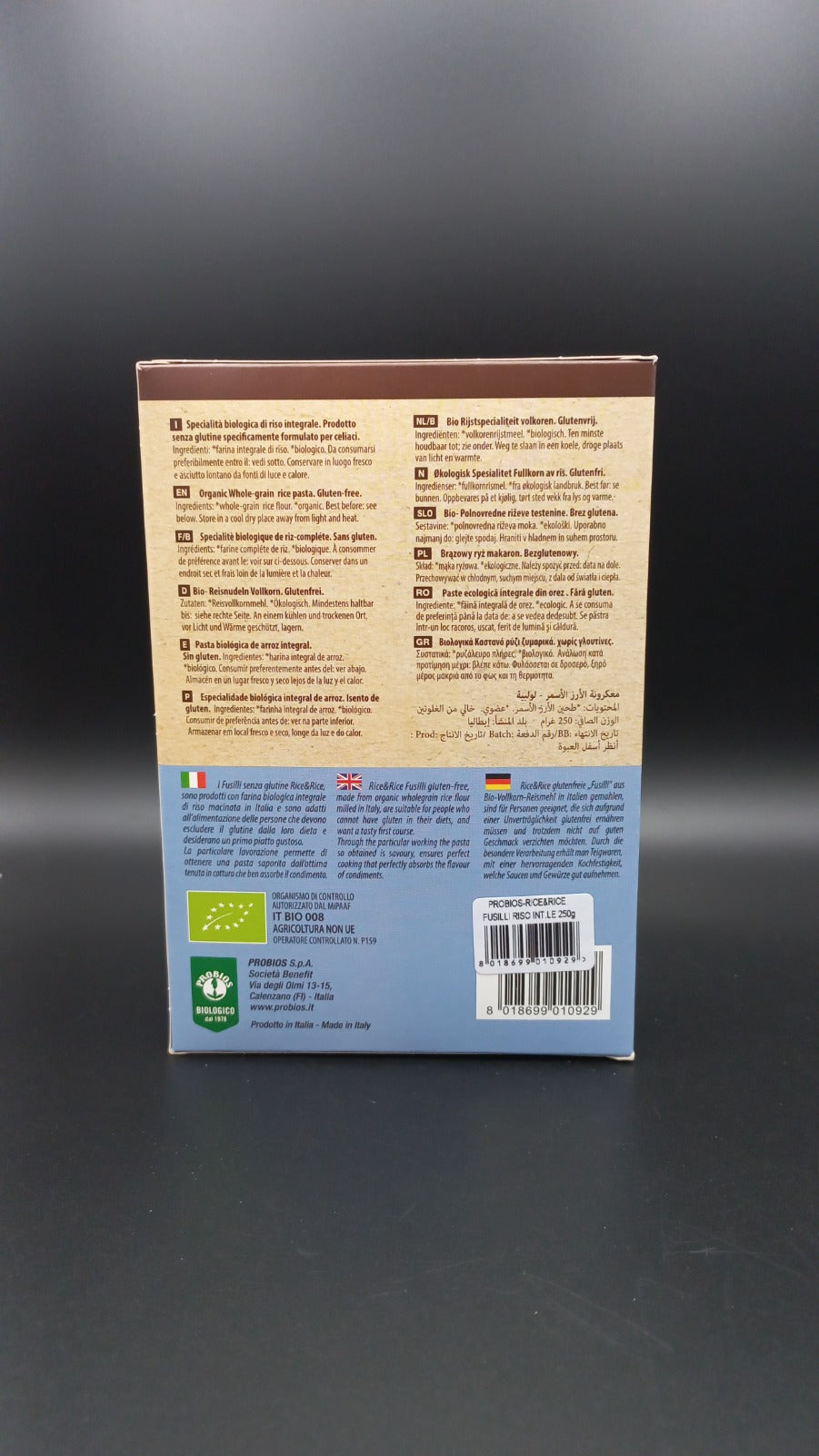 Fusilli di riso integrale Probios