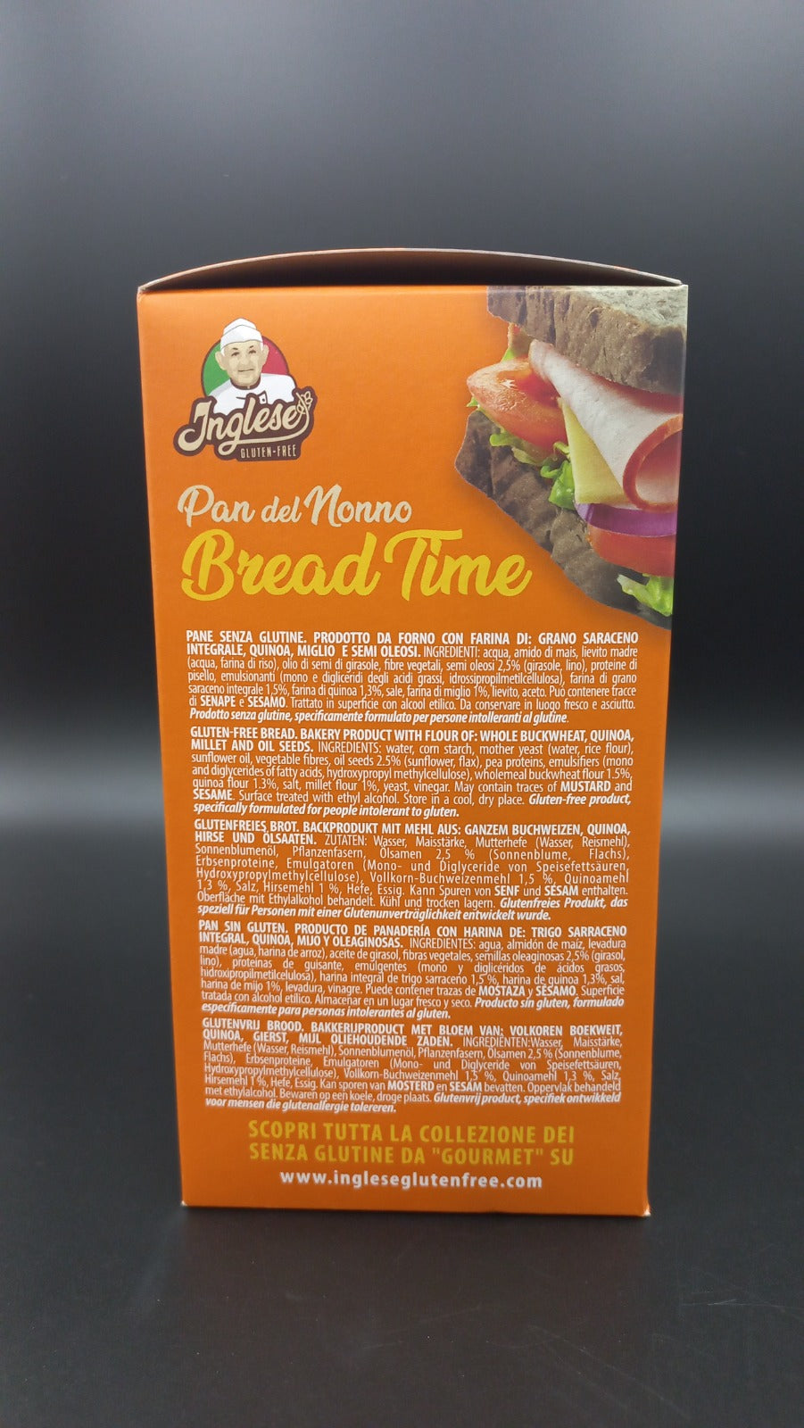 Bread time Multicereali - pan fette 5 monoporzioni Inglese