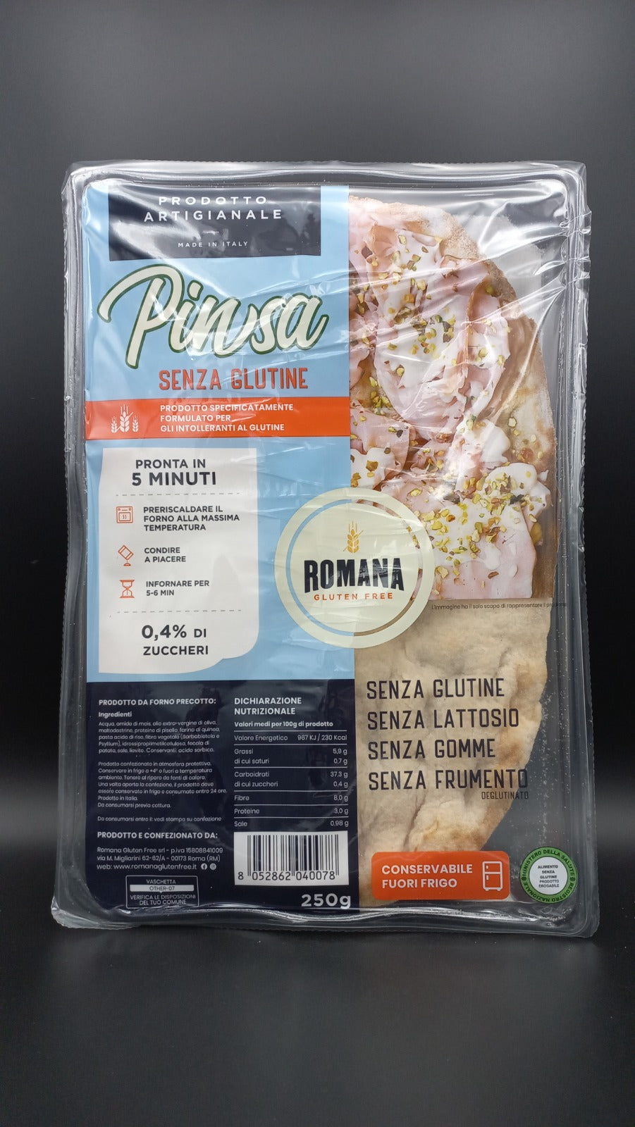 Pinsa Romana Gluten Free - fuori frigo