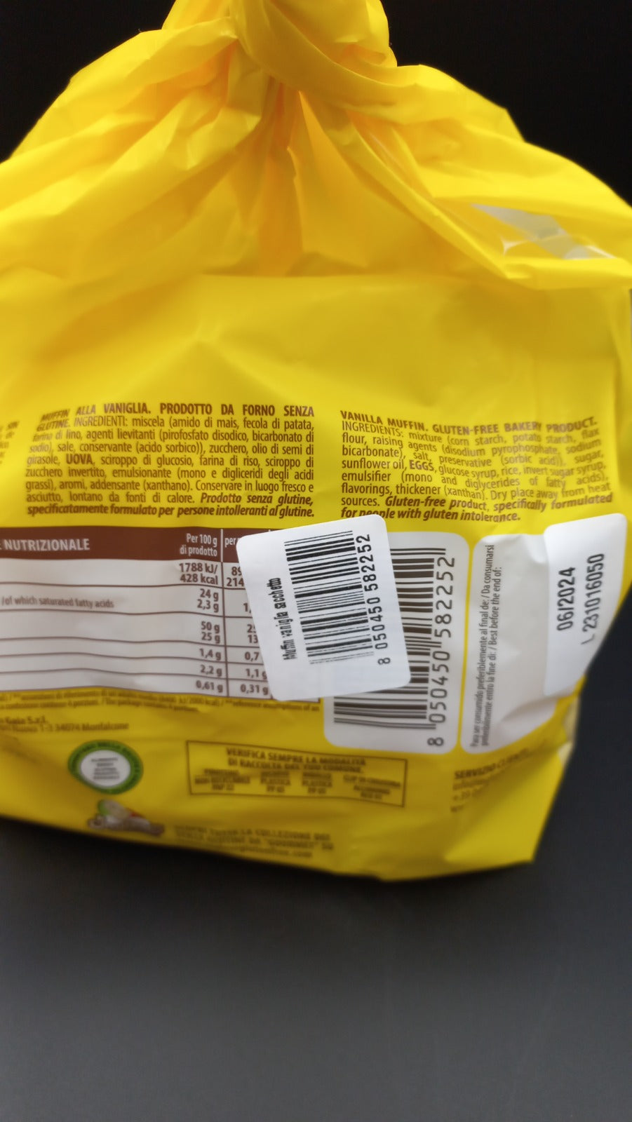 Muffin Vaniglia (4 monoporzioni) Inglese