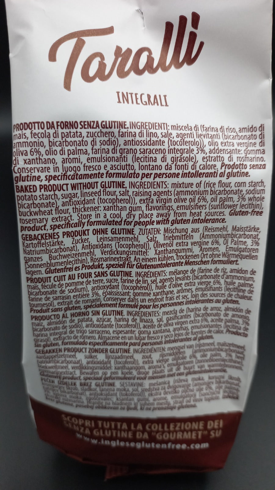 Taralli Integrali - Inglese