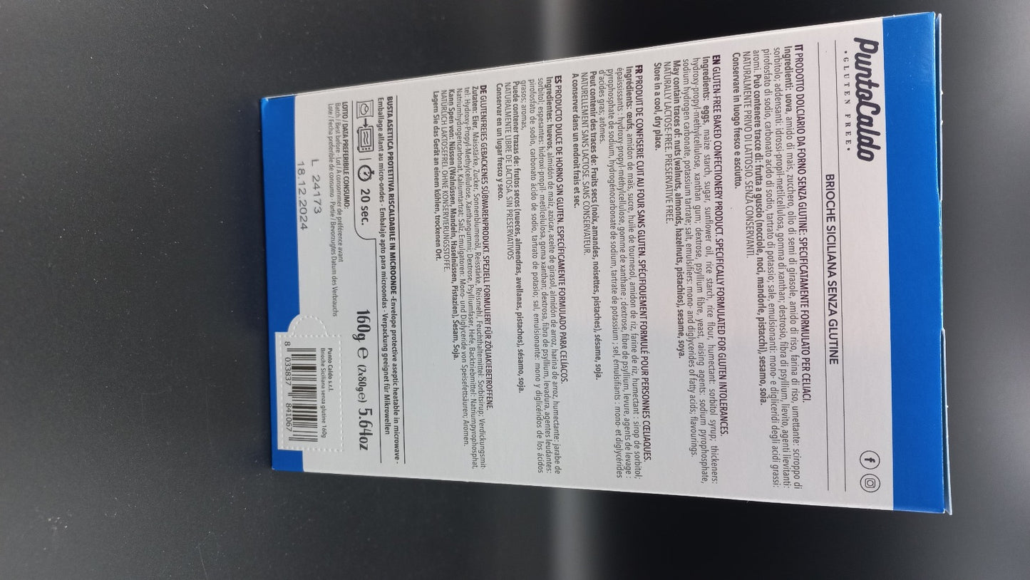 Brioche siciliana Punto Caldo (2 monoporzioni)