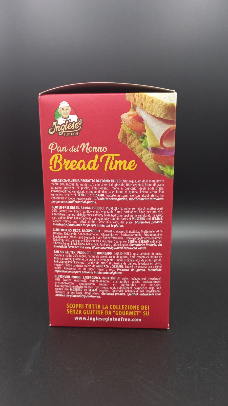 Bread time Bianco - pan fette 5 monoporzioni Inglese