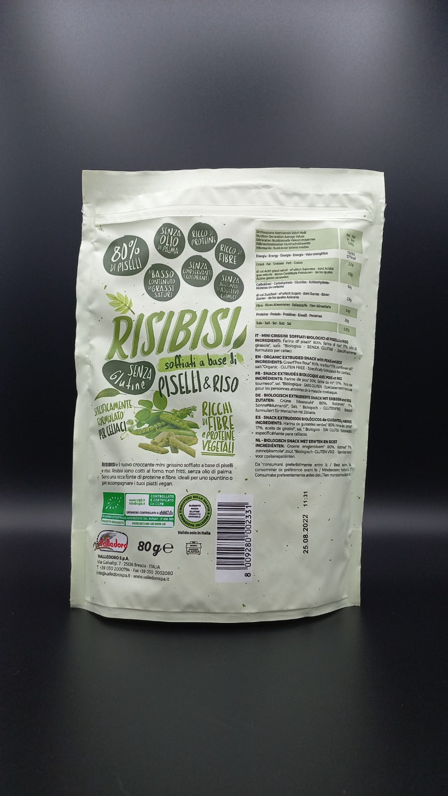 Risibisi piselli e riso Valledoro