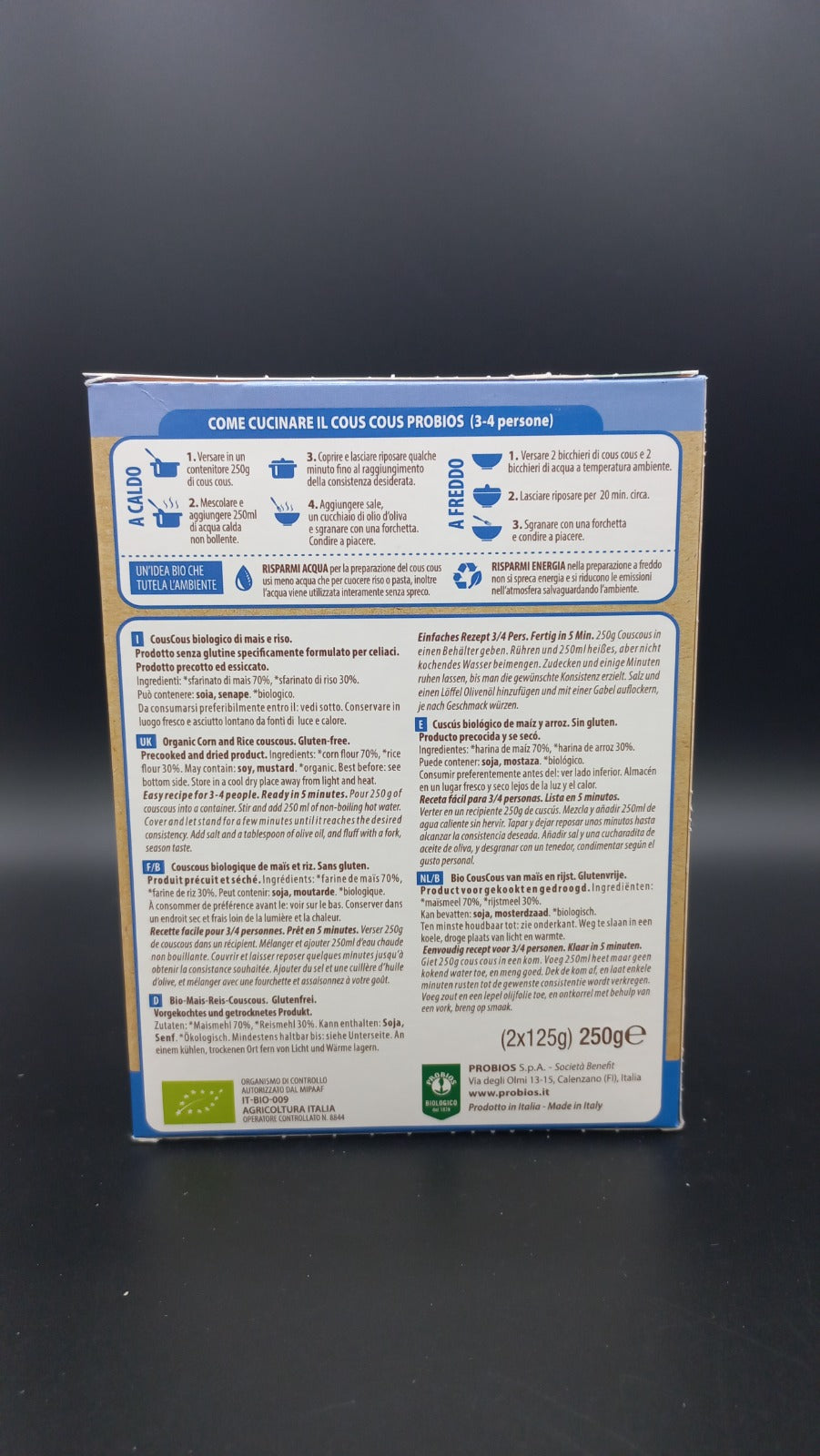 Easy cous cous mais e riso (2 pacchetti) Probios