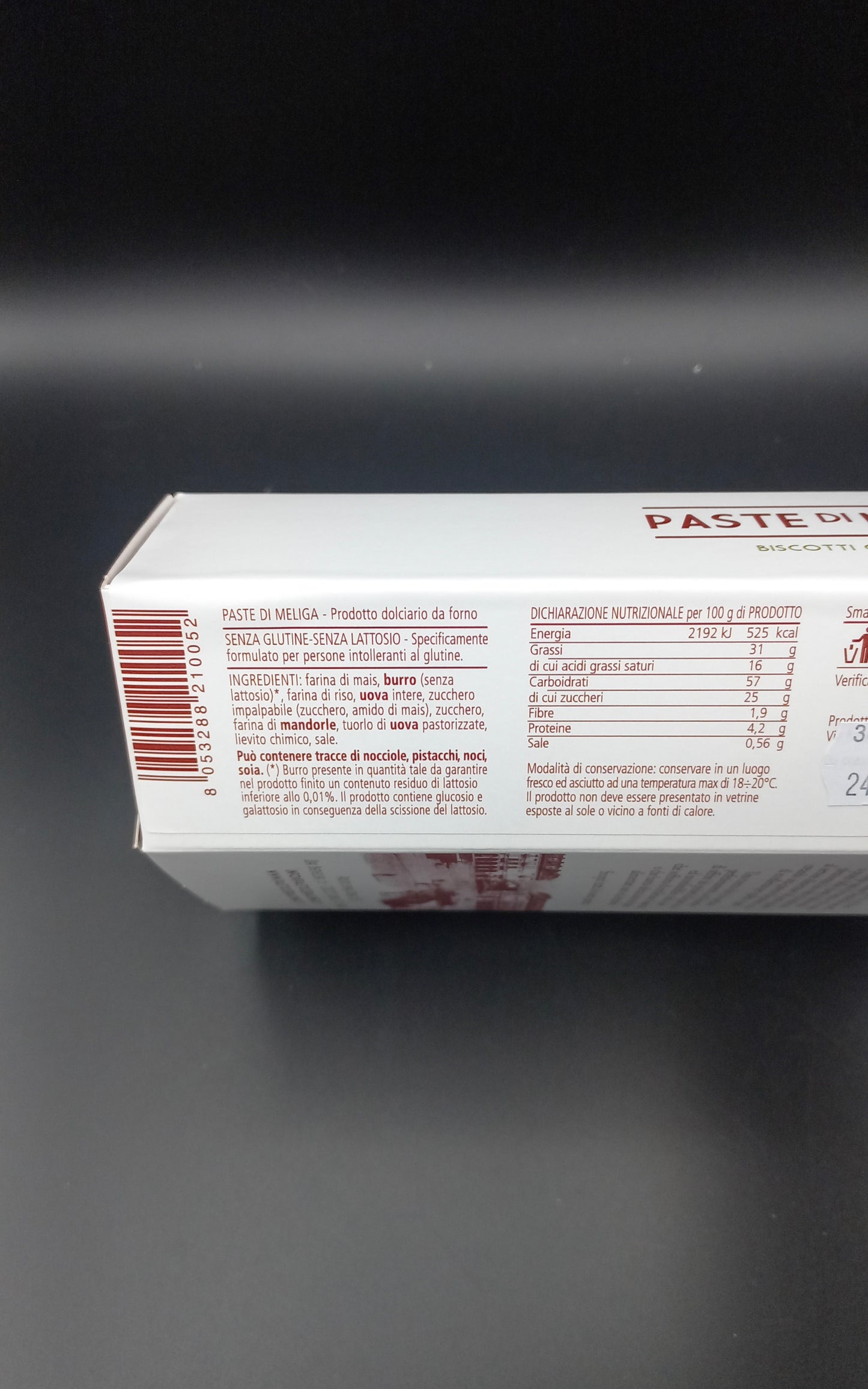 Paste di meliga Pasticceria Cuneo