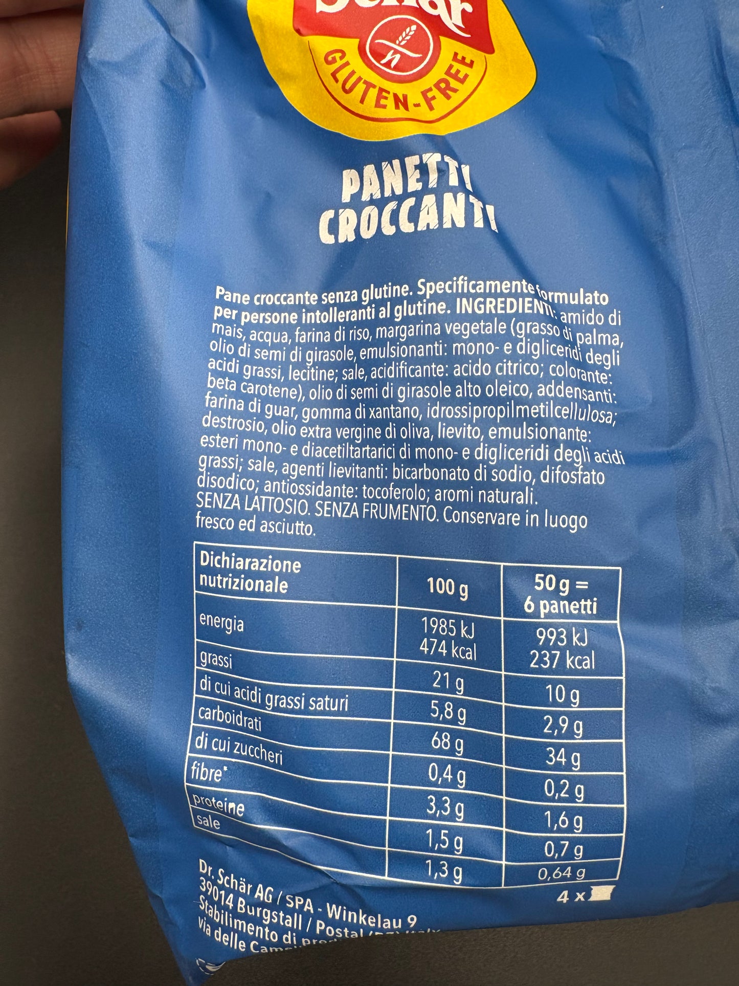 Panetti croccanti (4 monoporzioni) Schar