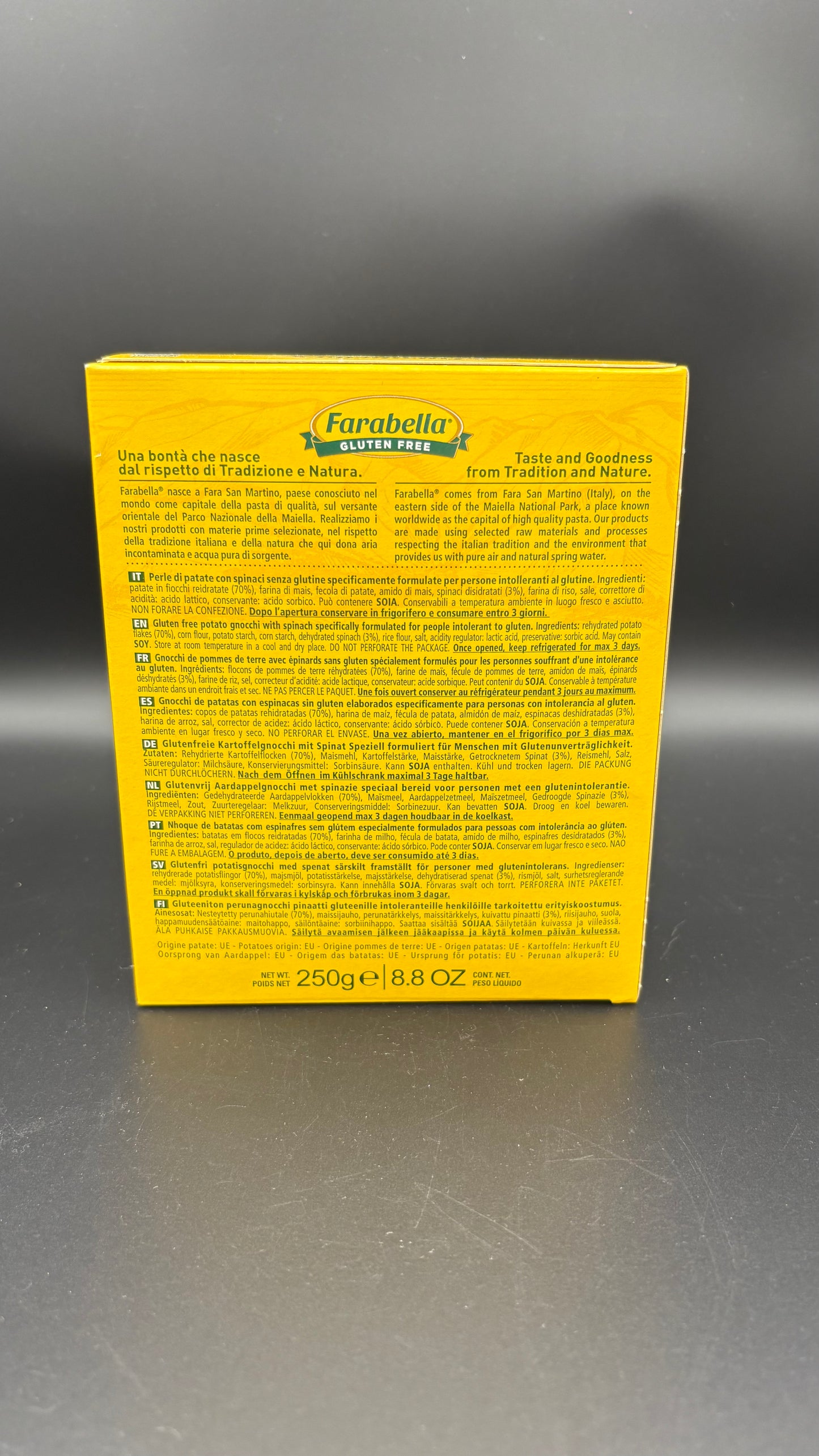 Perle di patate con spinaci Farabella