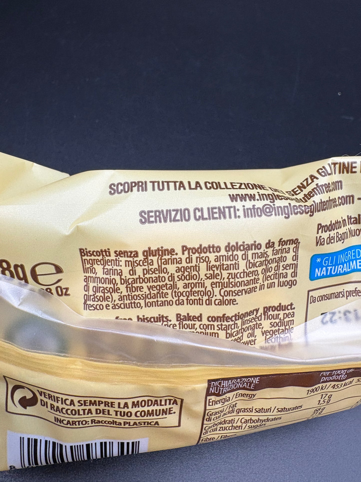 Frolle - monoporzione Inglese