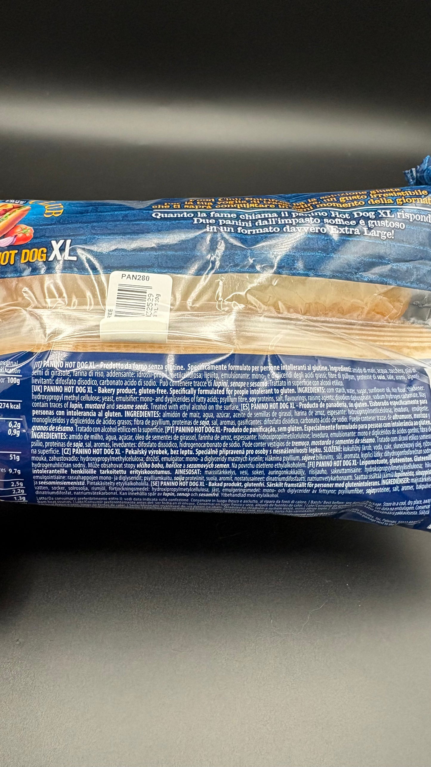 Panino hot dog XL 2 pezzi Nutrifree