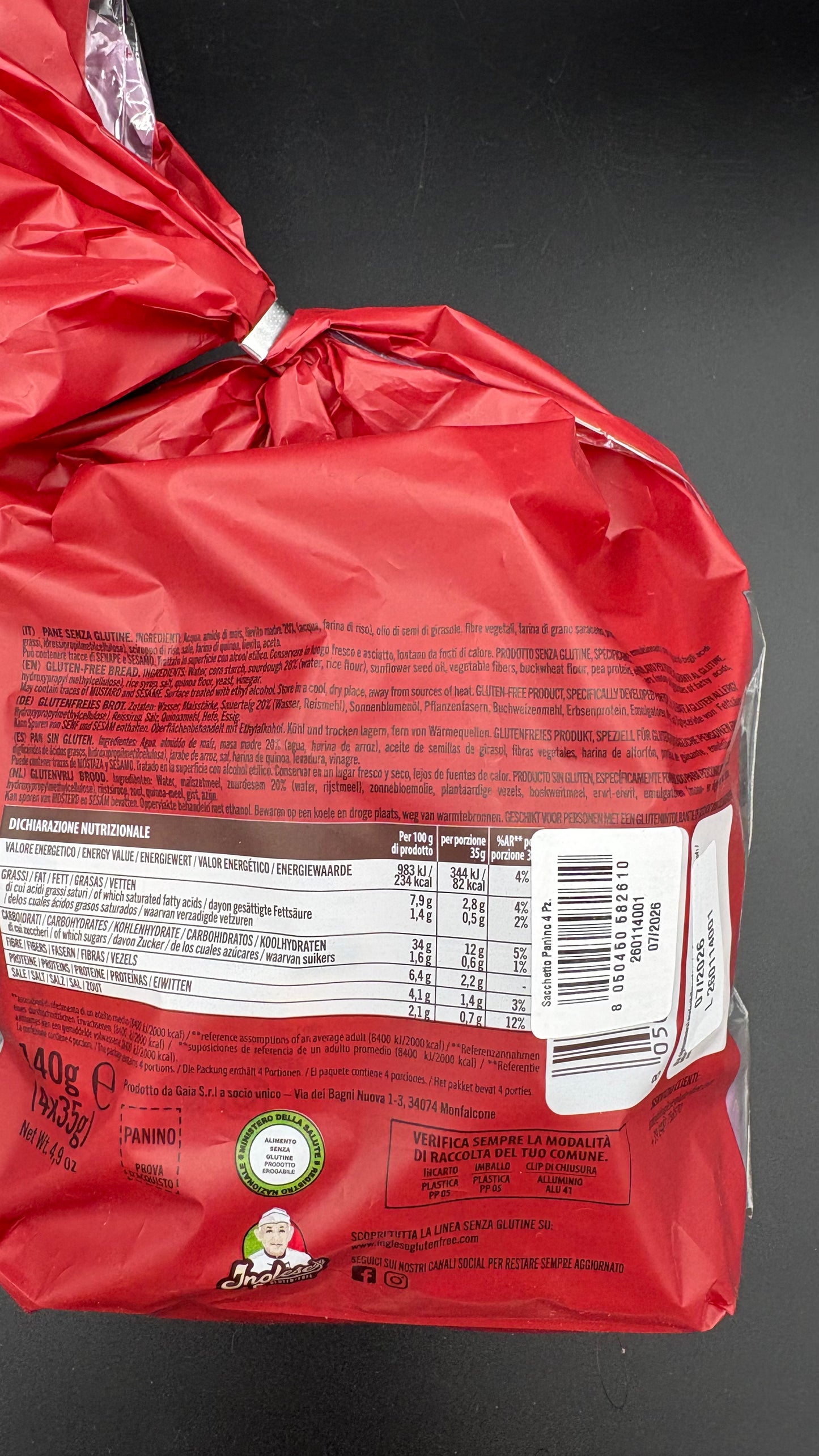 Panino (4 pezzi) - Inglese