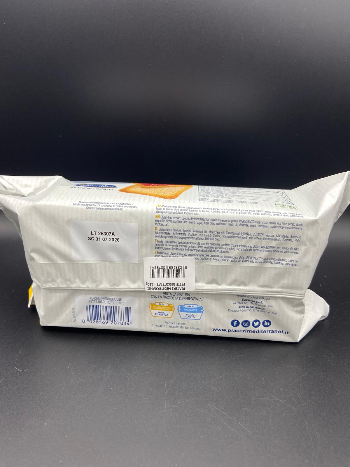 Fette Biscottate Piaceri Mediterranei