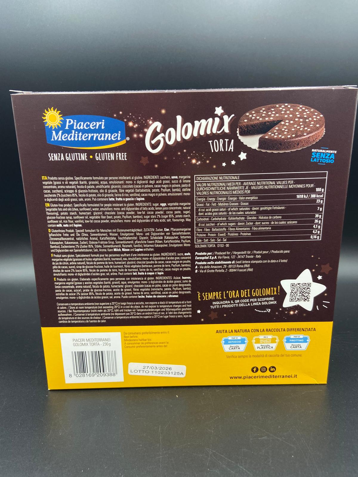 Golomix torta Piaceri Mediterranei