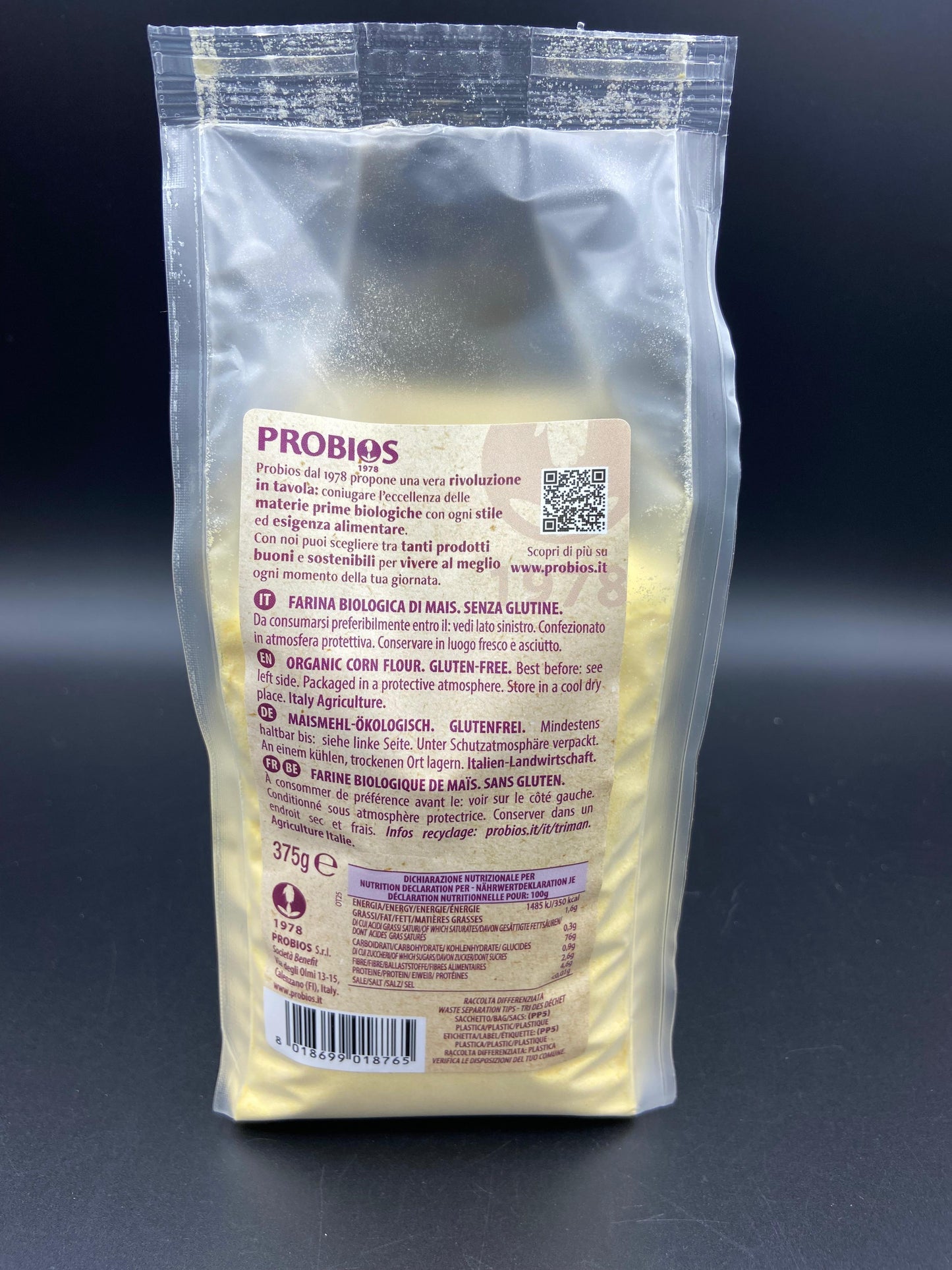 Farina di mais fumetto Probios