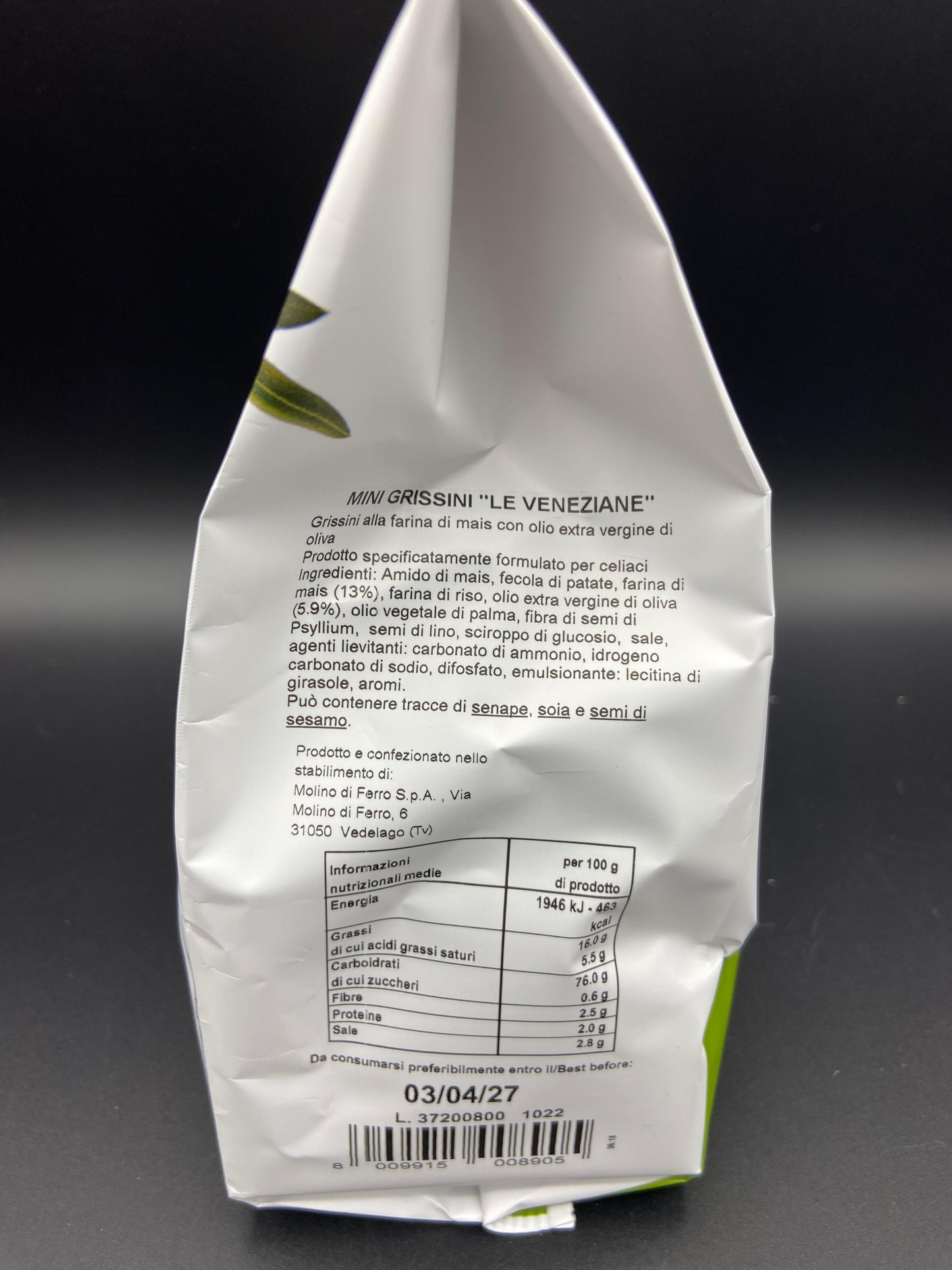 Mini grissini classici Le Veneziane