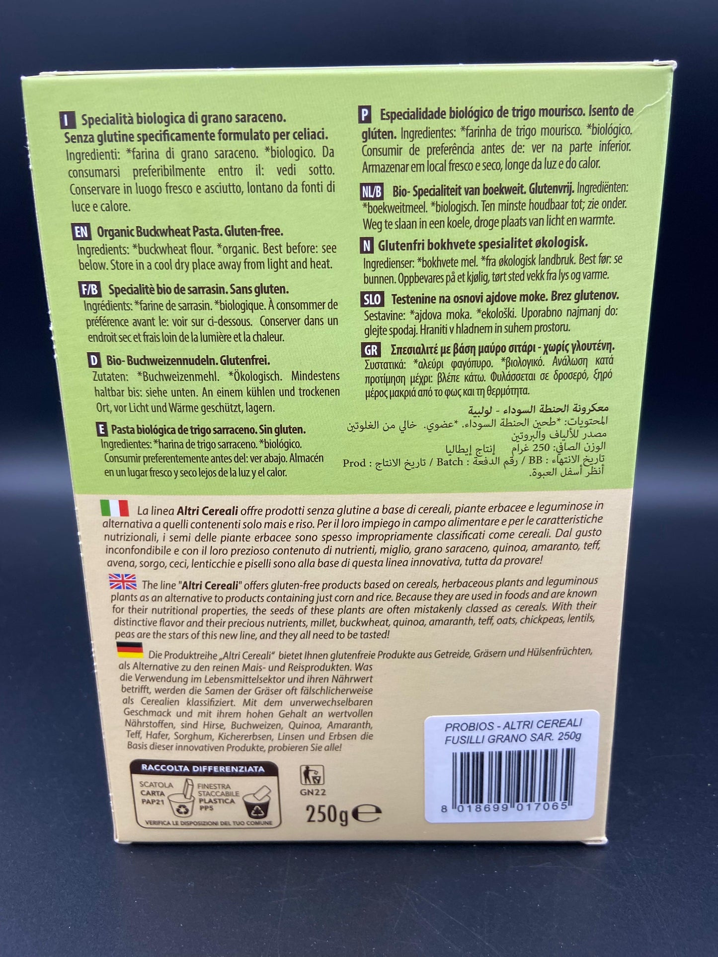 Fusilli grano saraceno Altri Cereali Probios