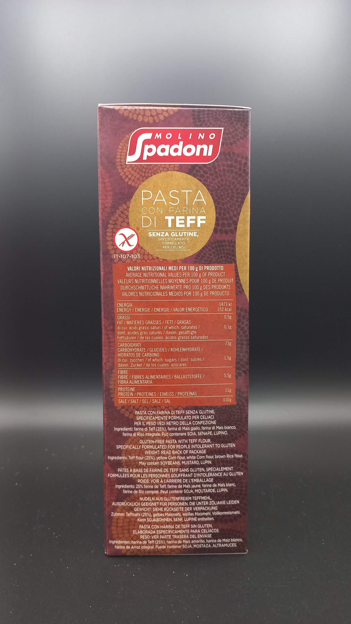 Penne con farina di Teff Molino Spadoni