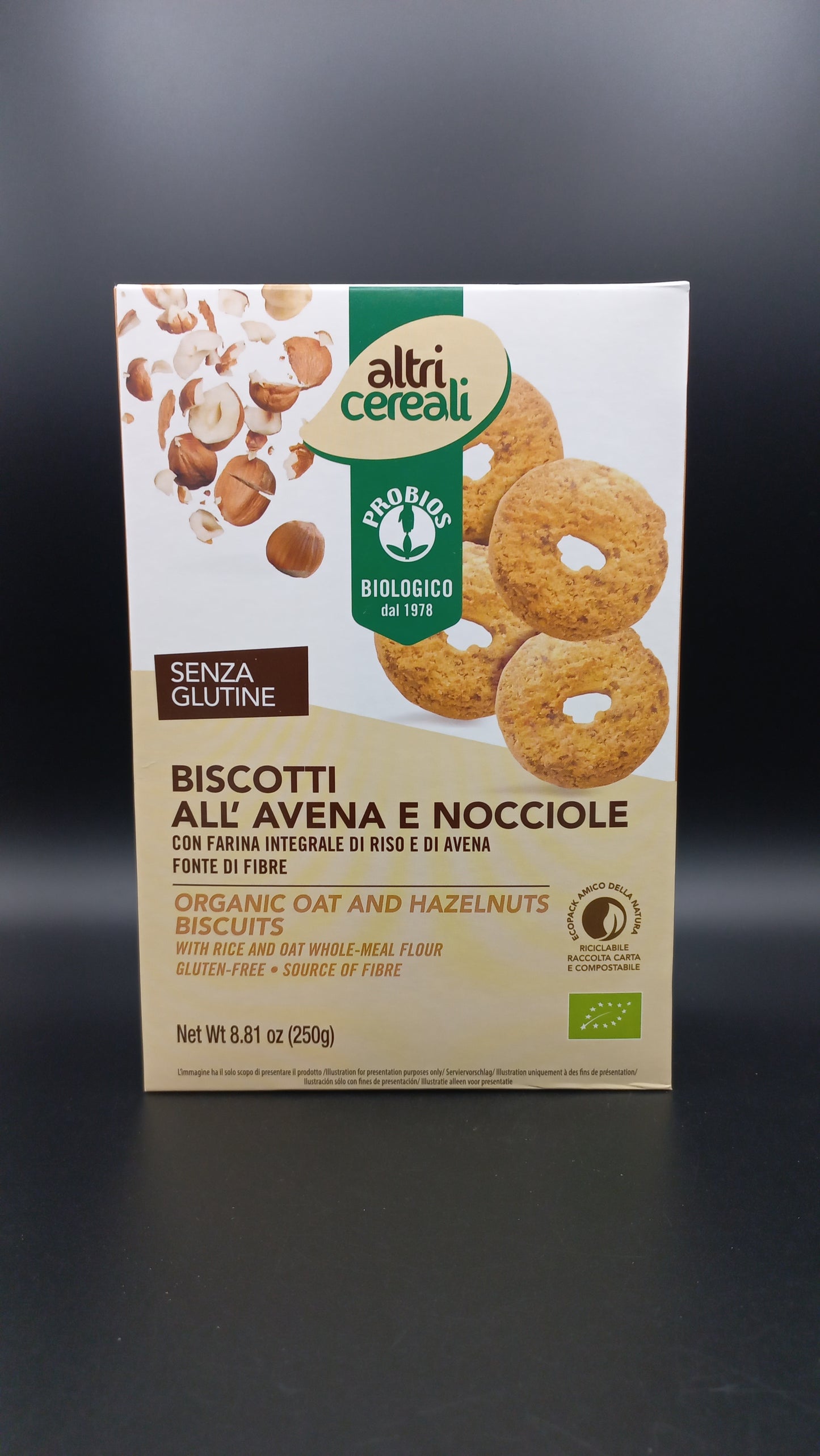 Biscotti avena e nocciole Probios