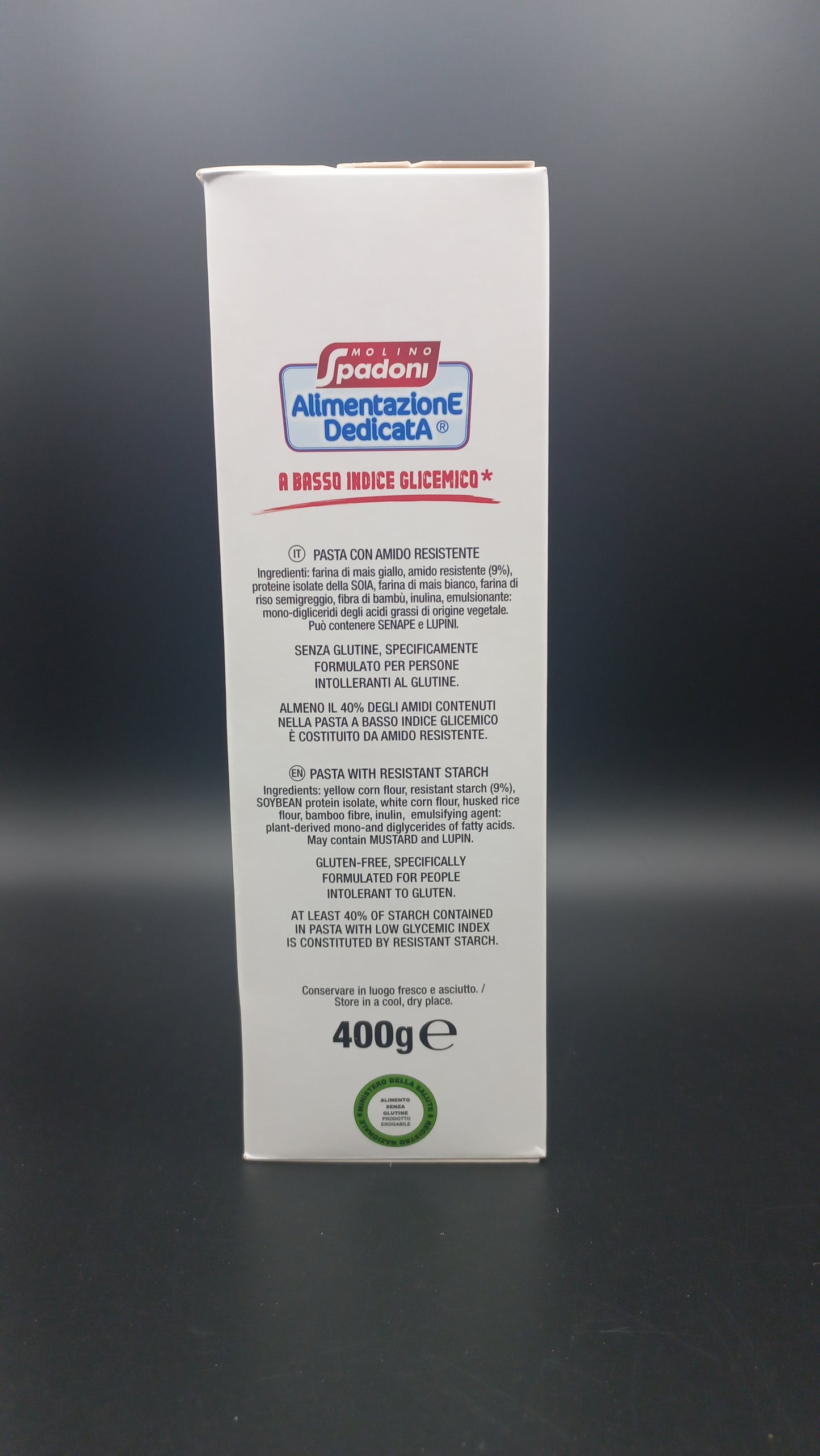 Fusilli basso indice glicemico Molino Spadoni