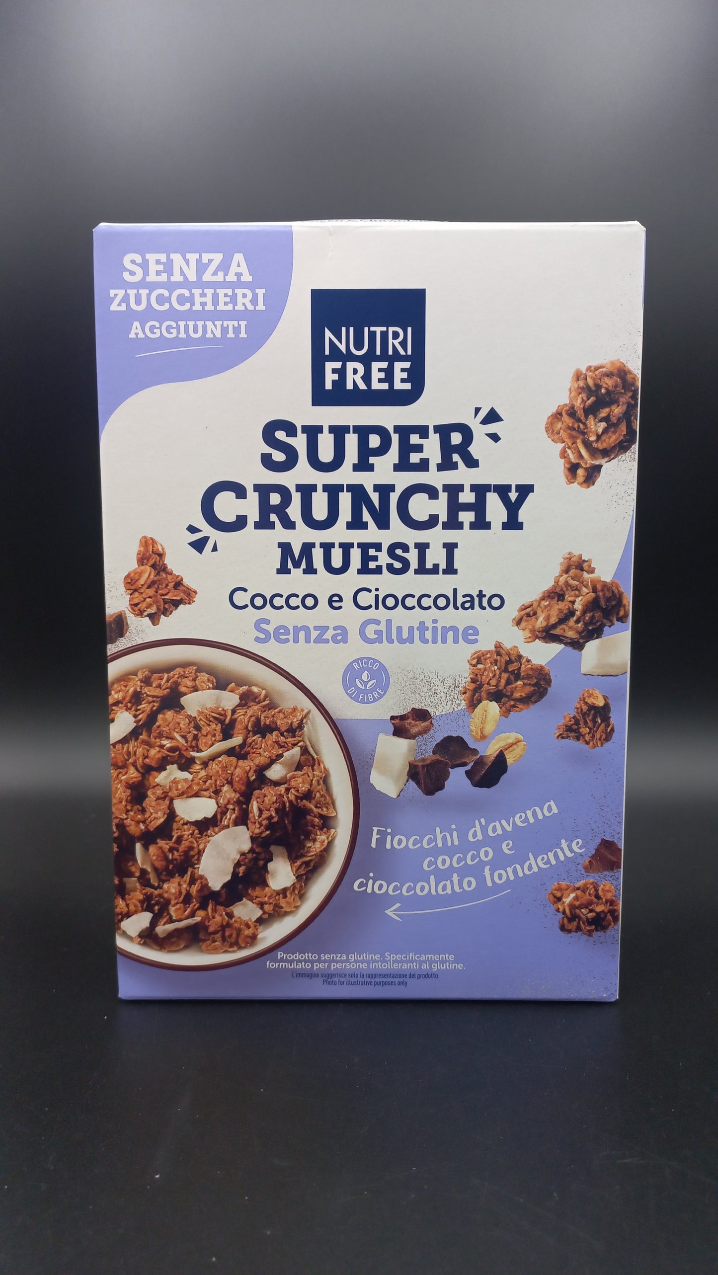 Super Crunchy Muesli Cocco e cioccolato - senza zuccheri aggiunti Nutrifree