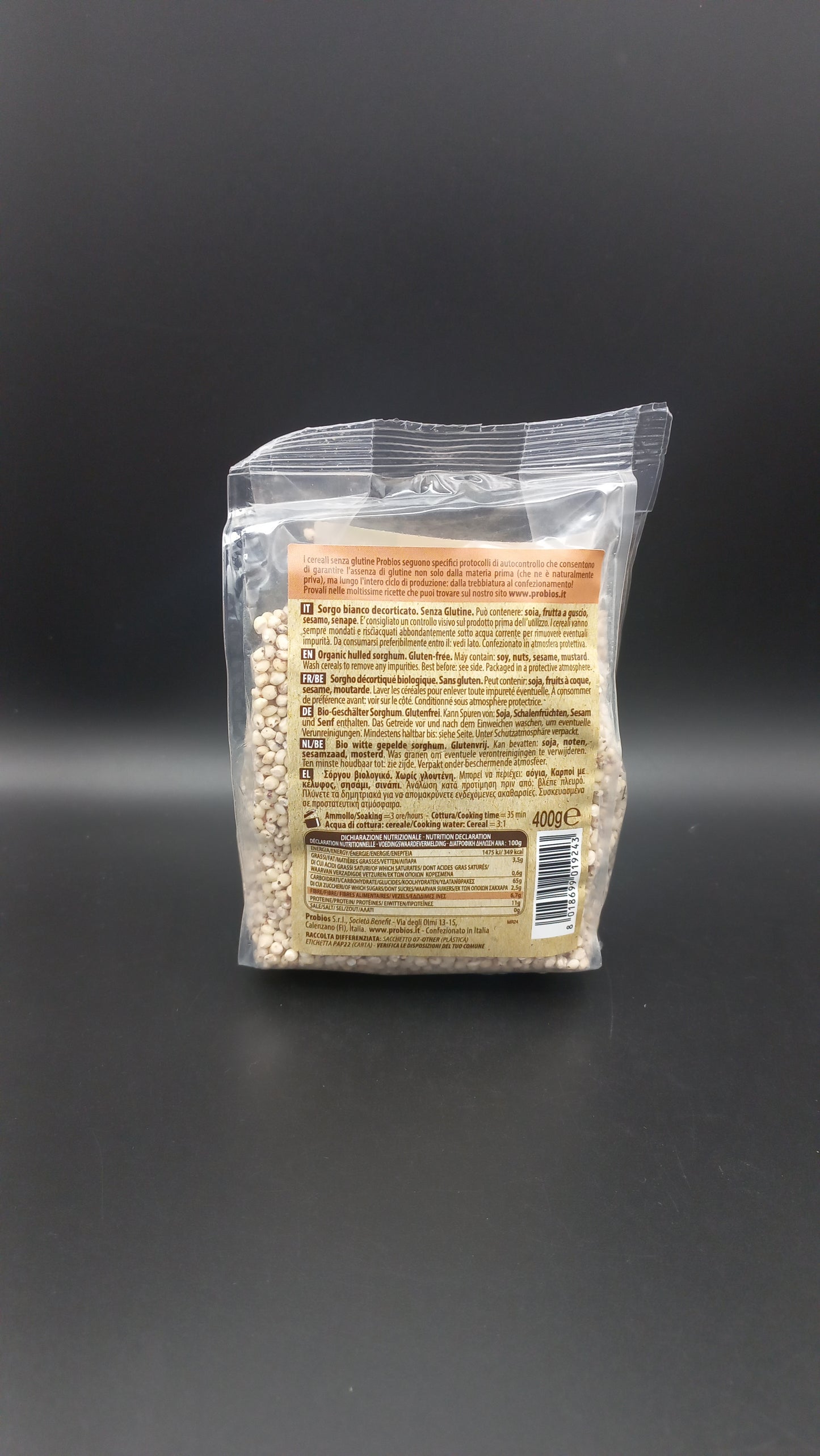 Sorgo decorticato Probios