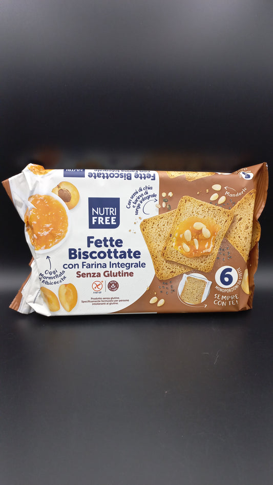 Fette biscottate con farina integrale Nutrifree