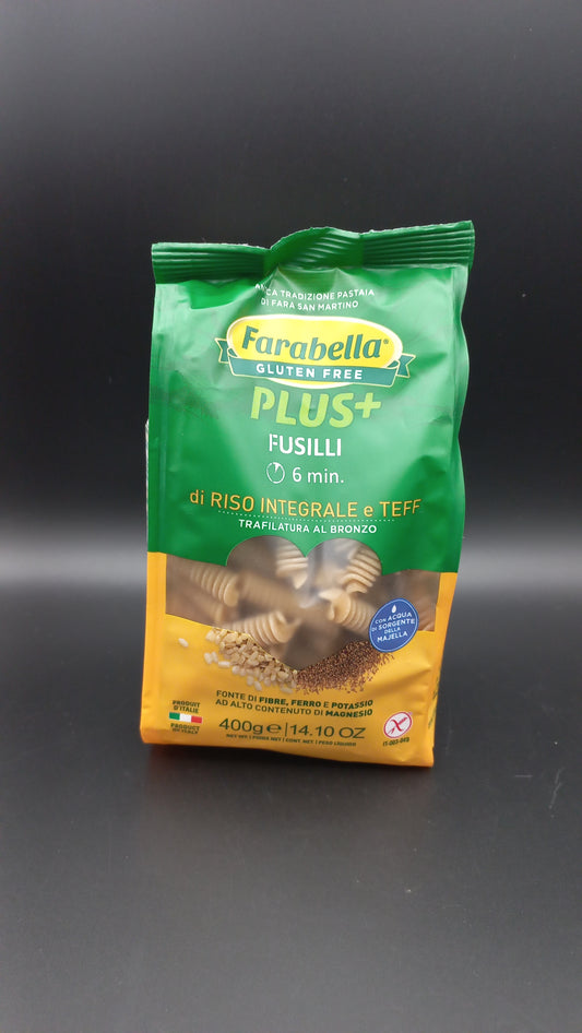 Fusilli di riso integrale e teff Farabella