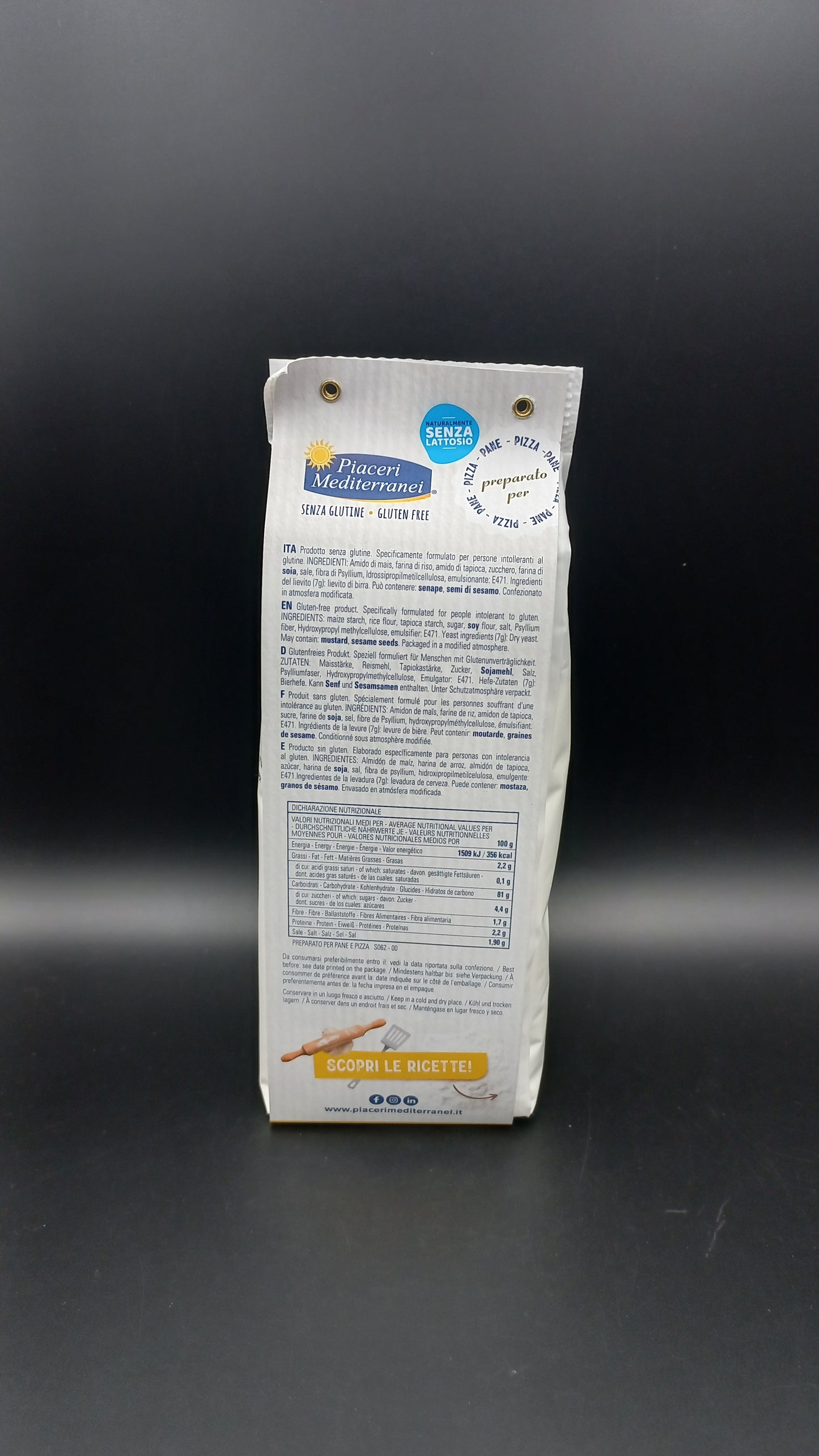 Preparato per pane e pizza Piaceri Mediterranei