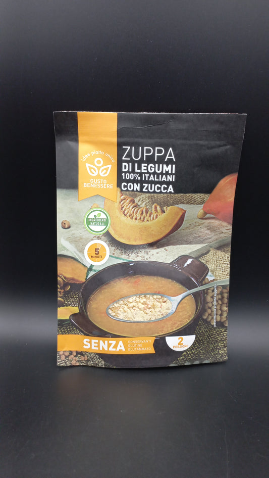 Zuppa di legumi con zucca - Gusto benessere